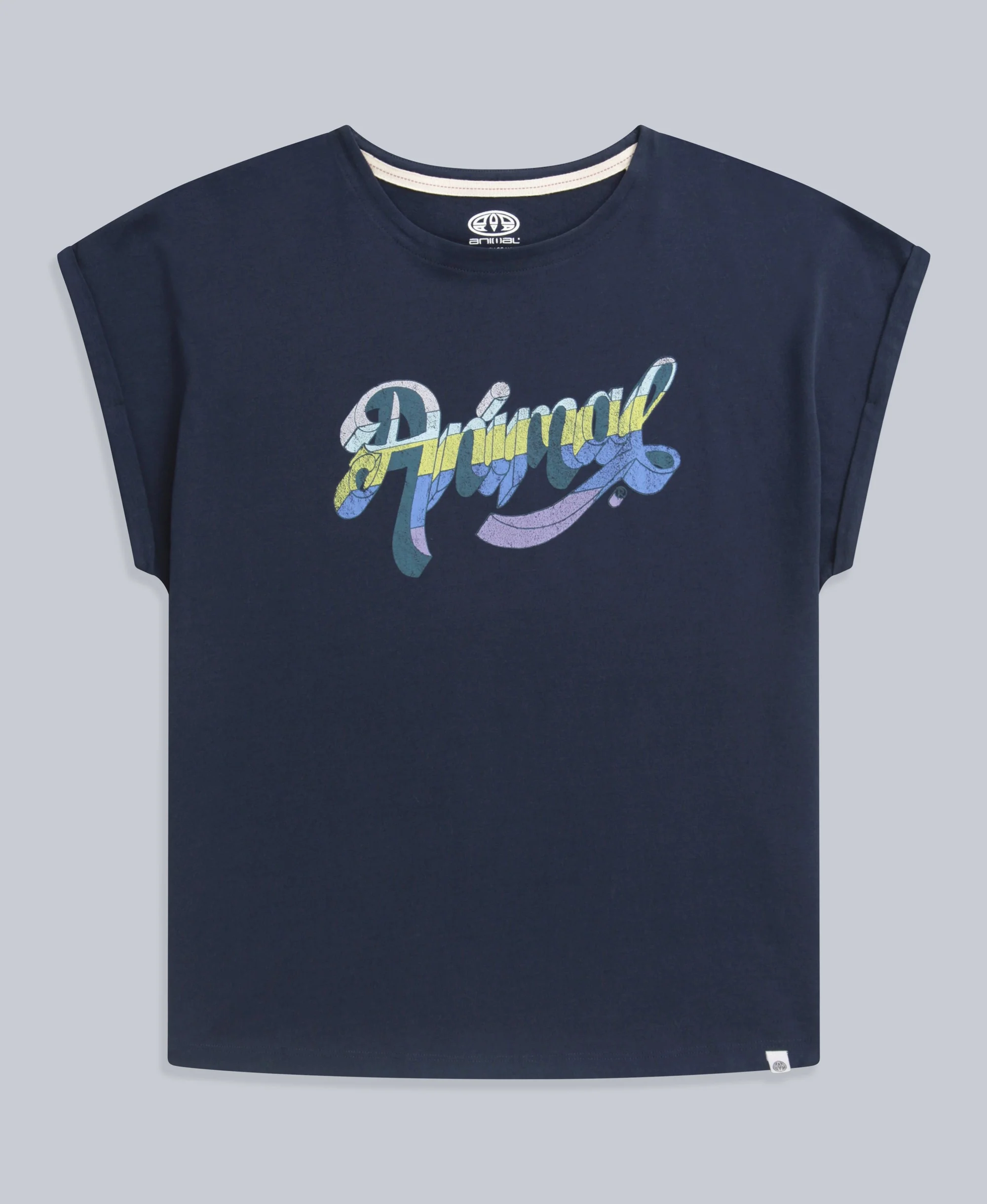 Holly Womens Script T-Shirt - Navy - Image 7