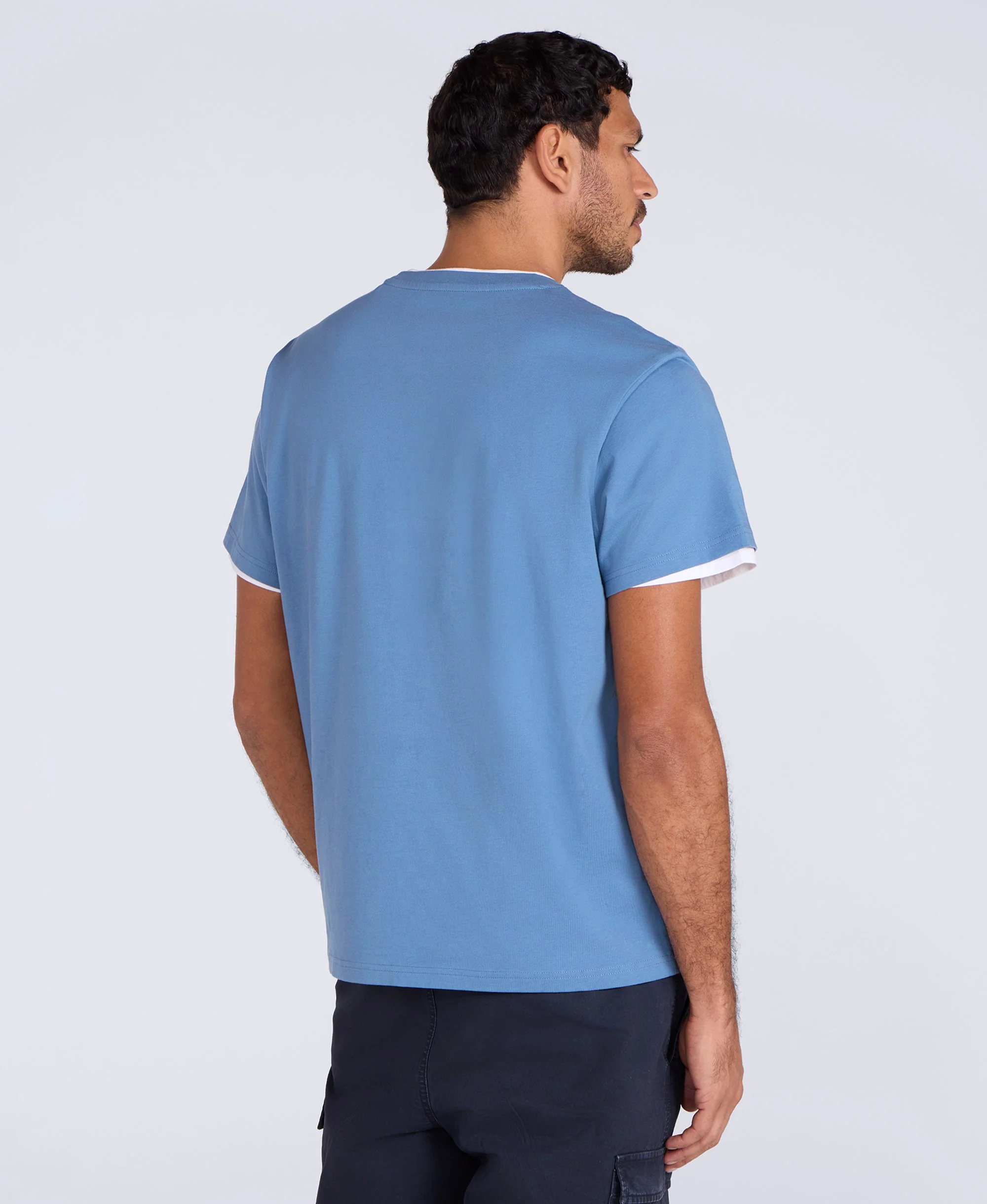 Icon Mens Logo T-Shirt - Blue - Image 3