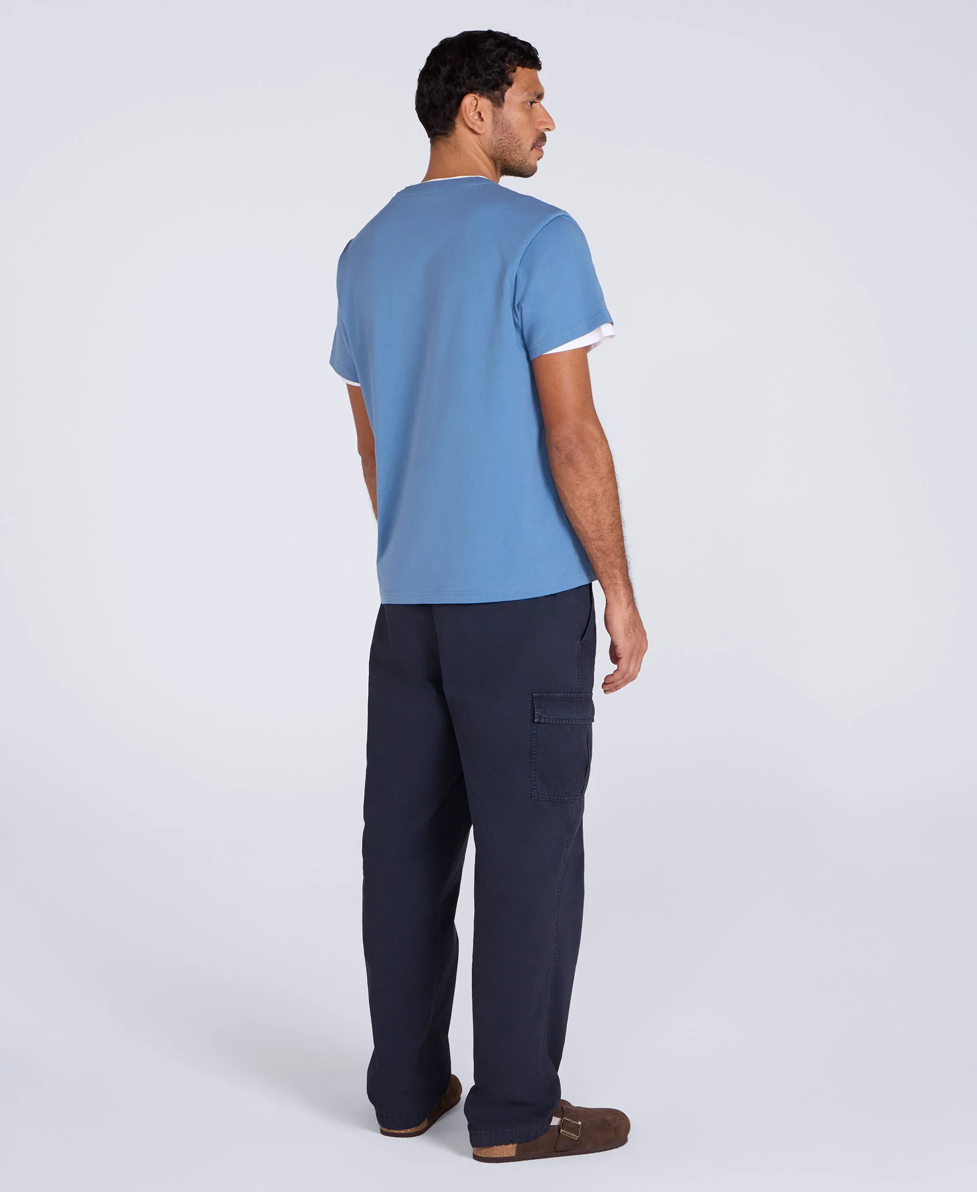 Icon Mens Logo T-Shirt - Blue - Image 4