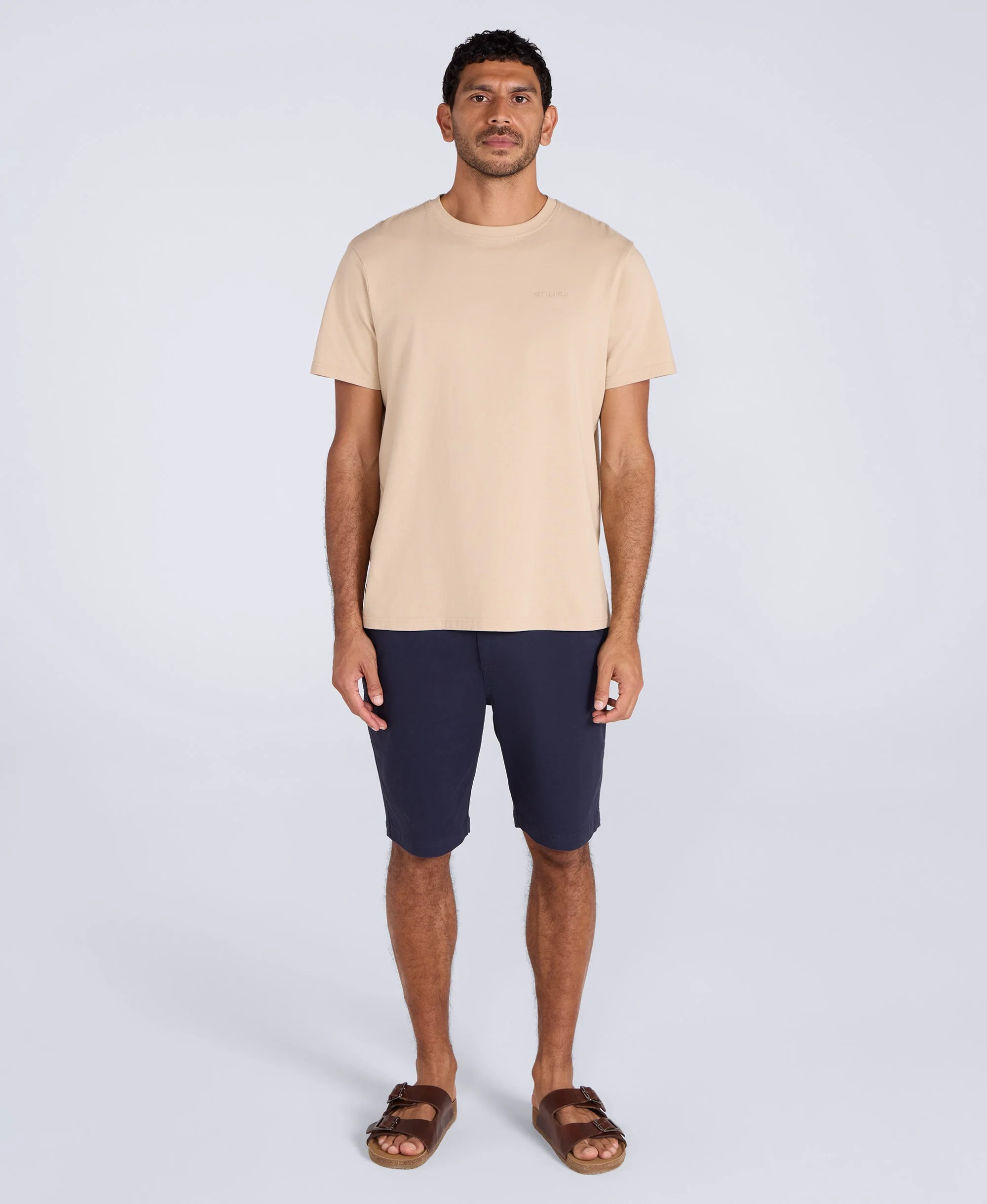Icon Mens Logo T-Shirt - Light Beige - Image 13
