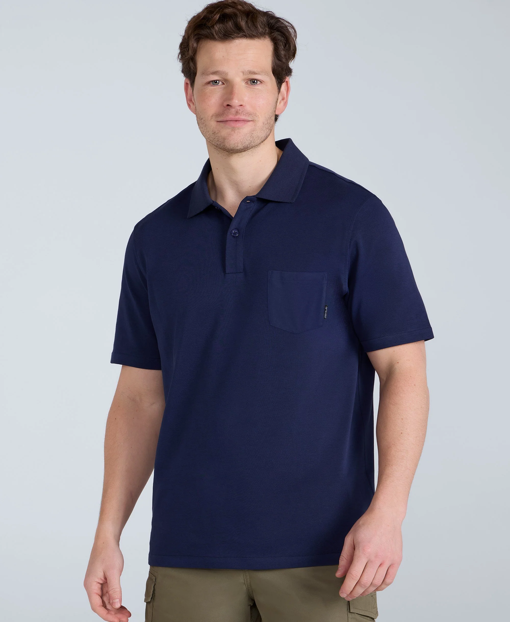 Icon Mens Pique Polo Shirt - Navy