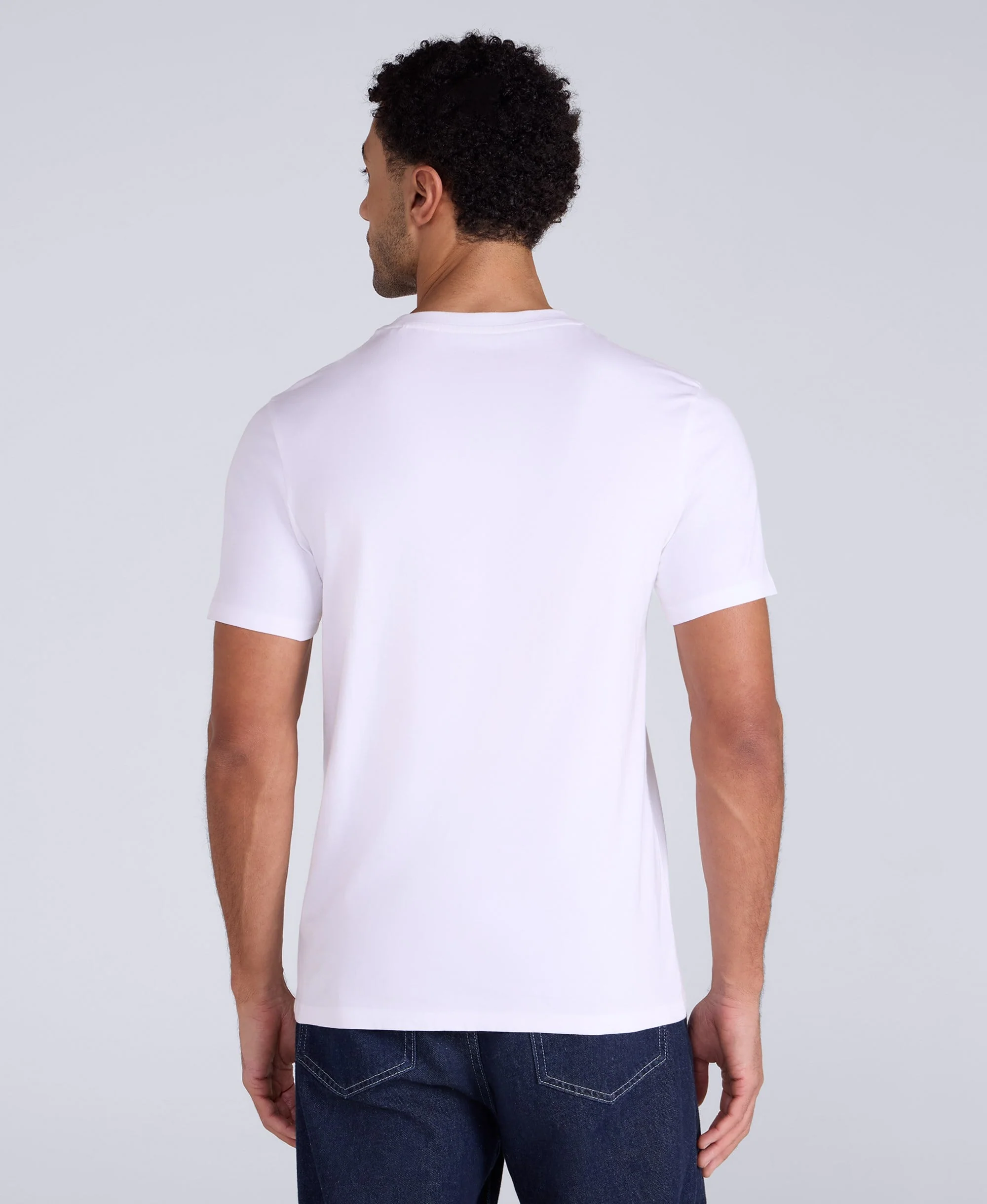 Icon Mens Slim Fit Tee - White - Image 3
