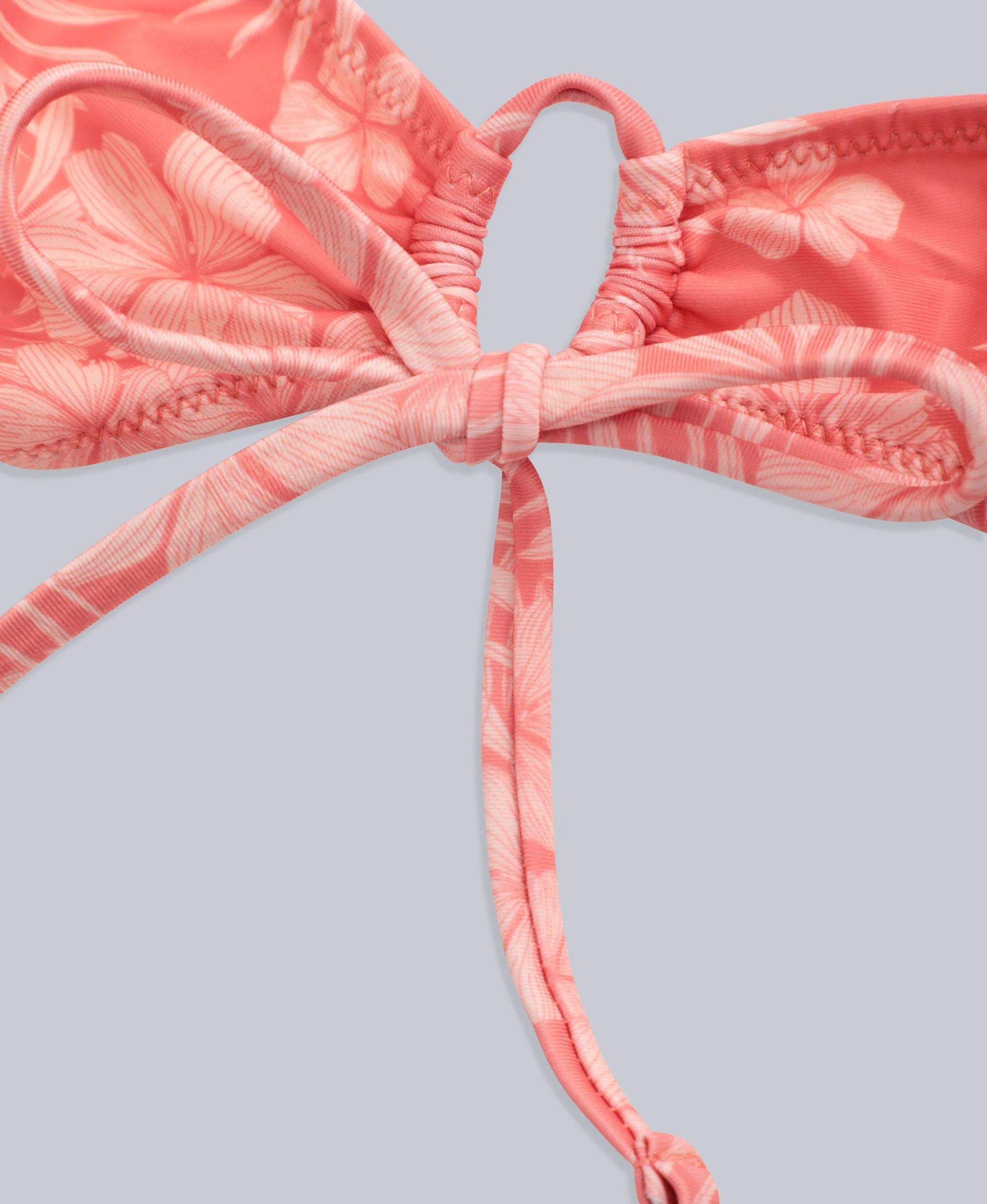 Iona Womens Tie Side Bikini Bottoms - Coral - Image 6