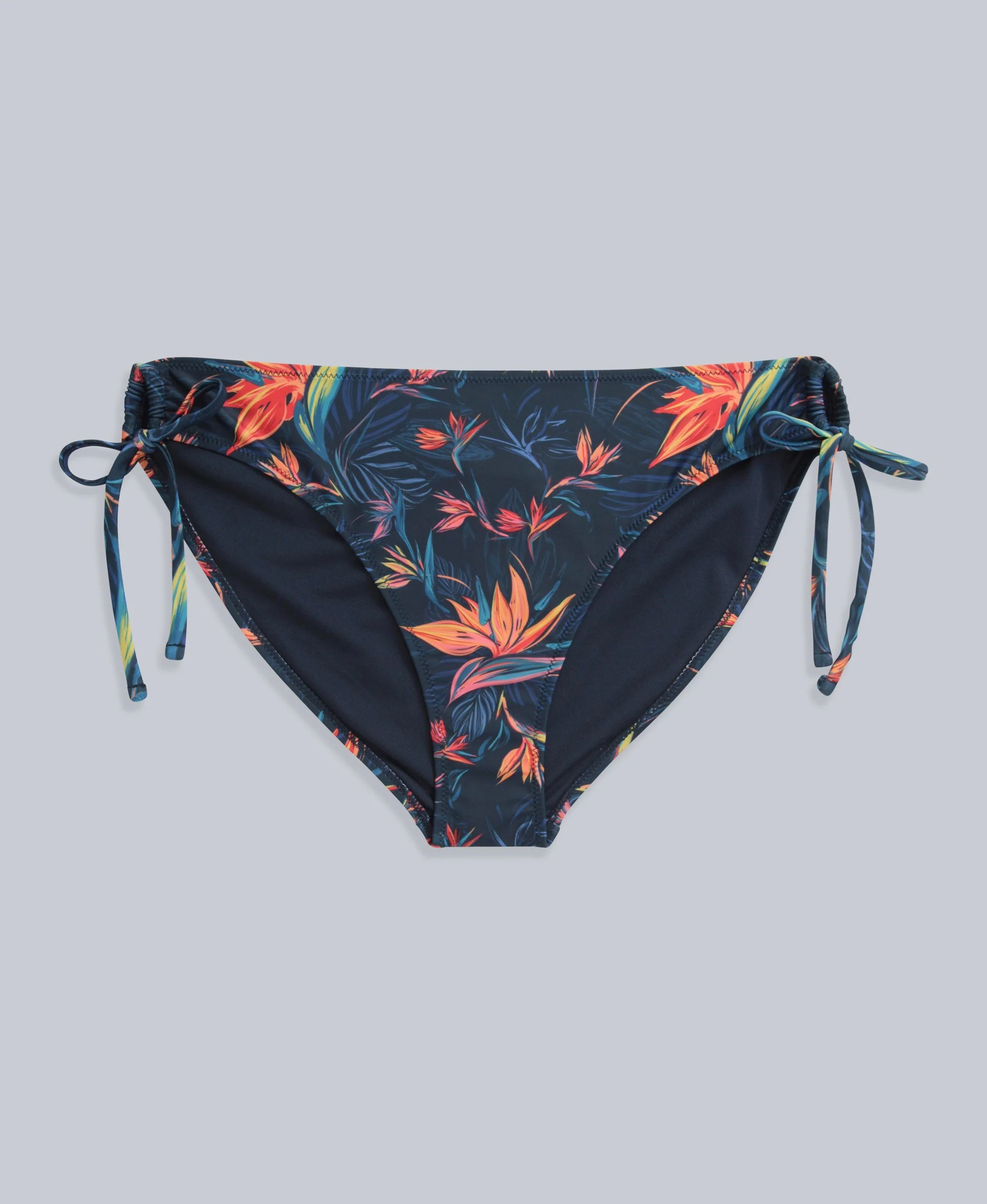 Iona Womens Tie Side Bikini Bottoms - Orange - Image 5