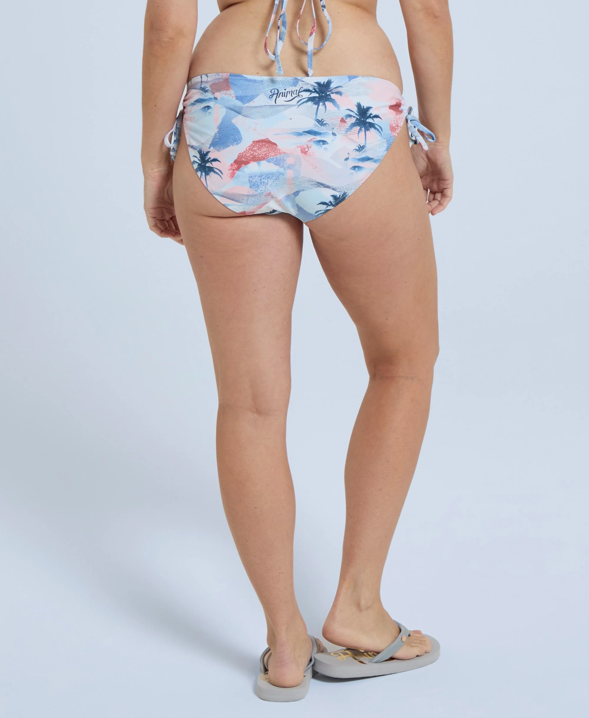 Iona Womens Tie Side Bikini Bottoms - Pale Blue - Image 4