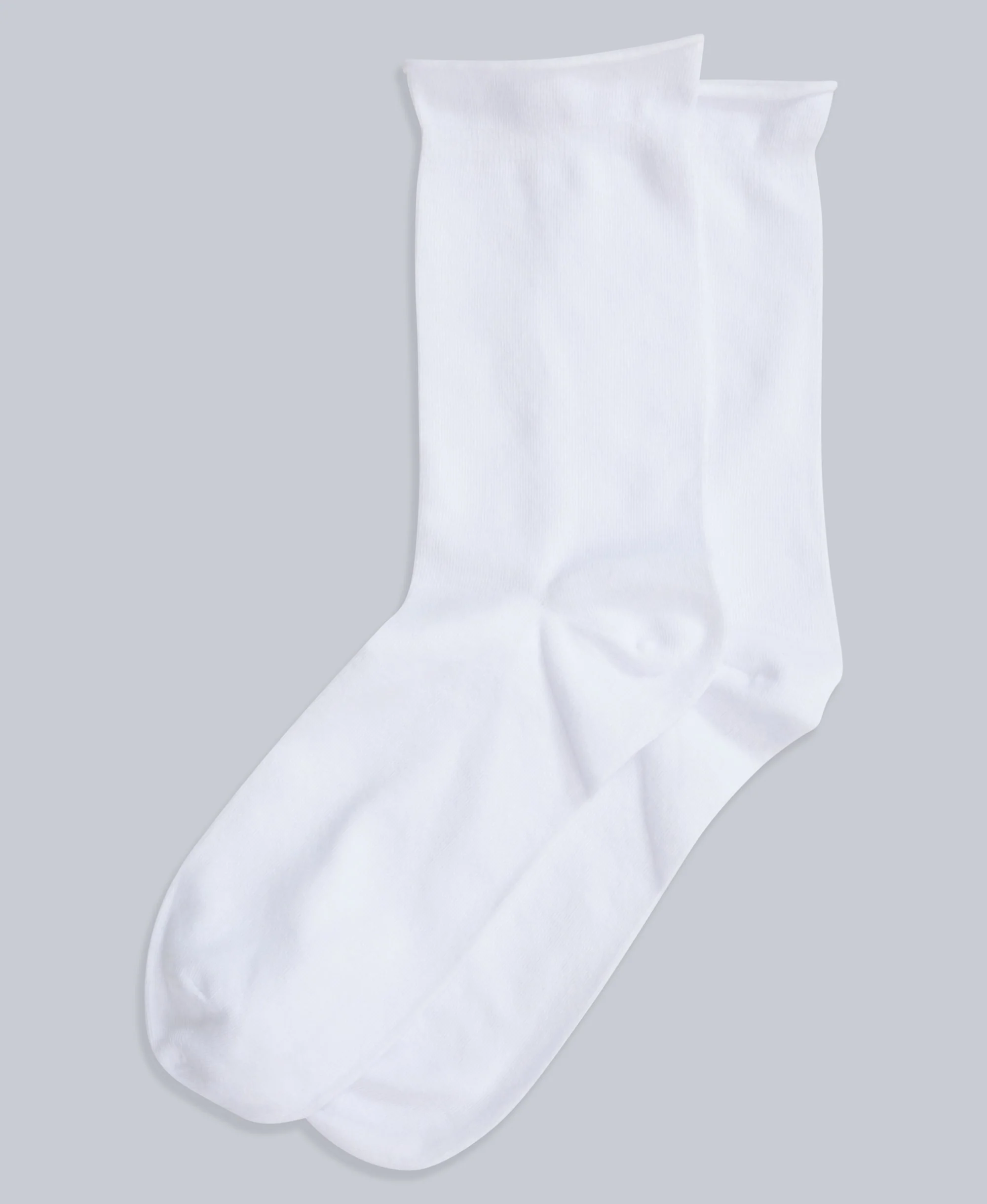 Isla Womens Roll Hem Mid Calf Socks- 3 Packs - Dark Grey - Image 7