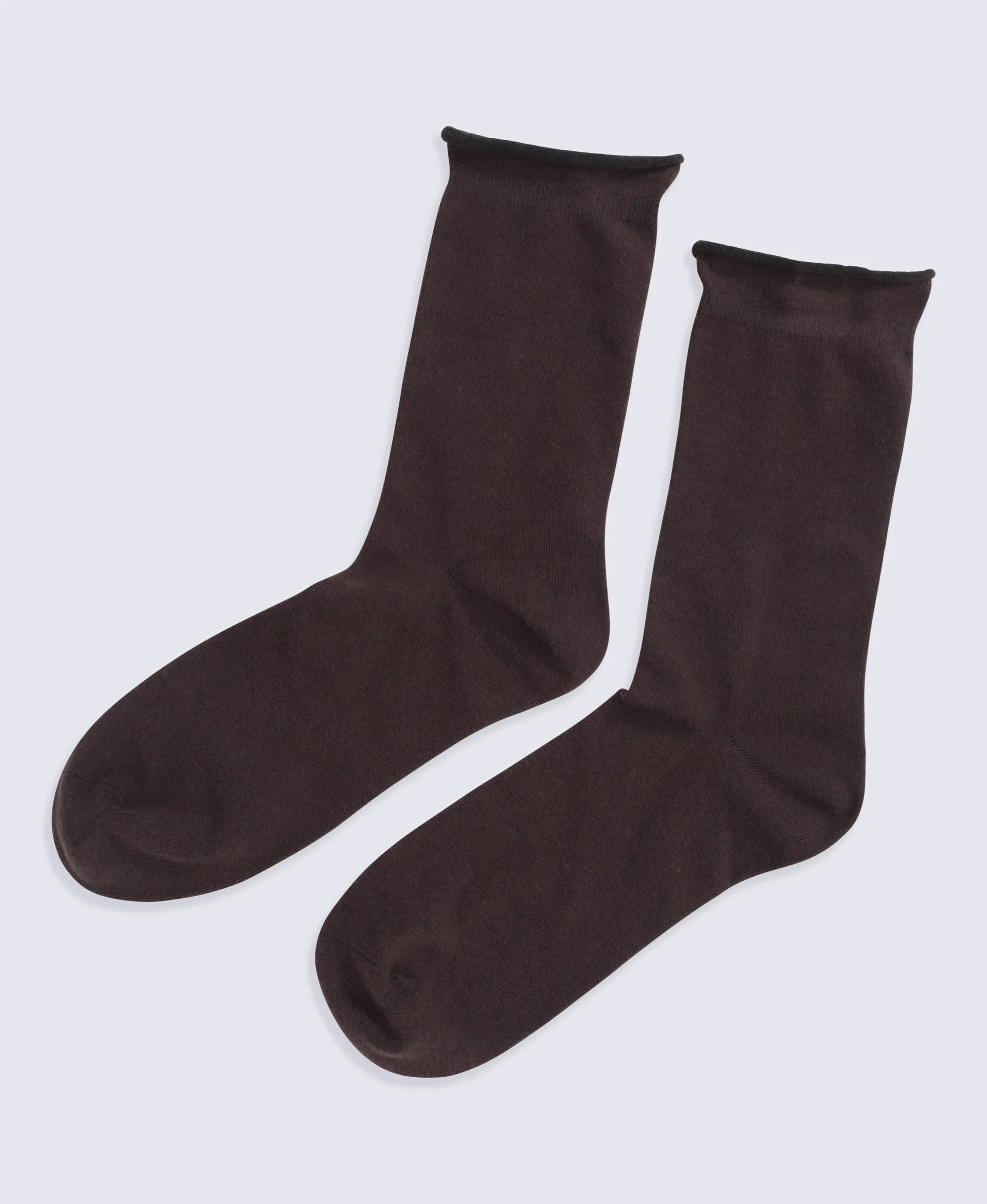 Isla Womens Roll Hem Mid Calf Socks- 3 Packs - Mixed - Image 4