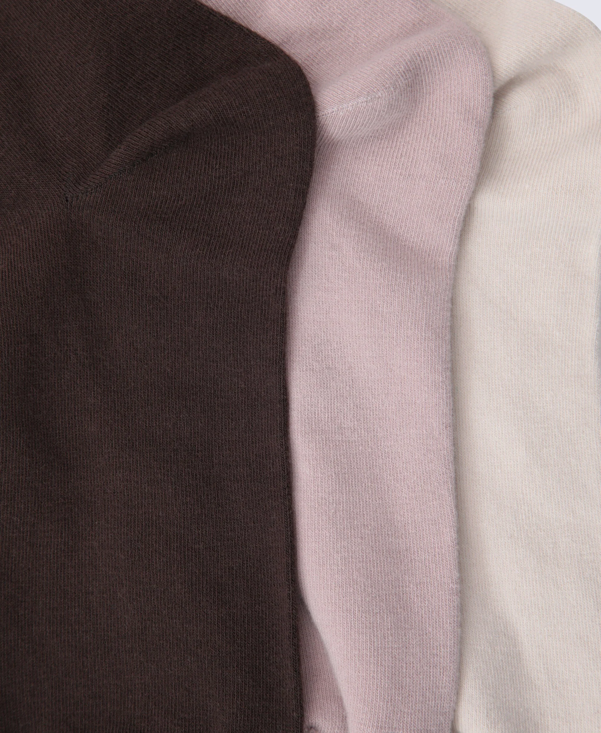 Isla Womens Roll Hem Mid Calf Socks- 3 Packs - Mixed - Image 5