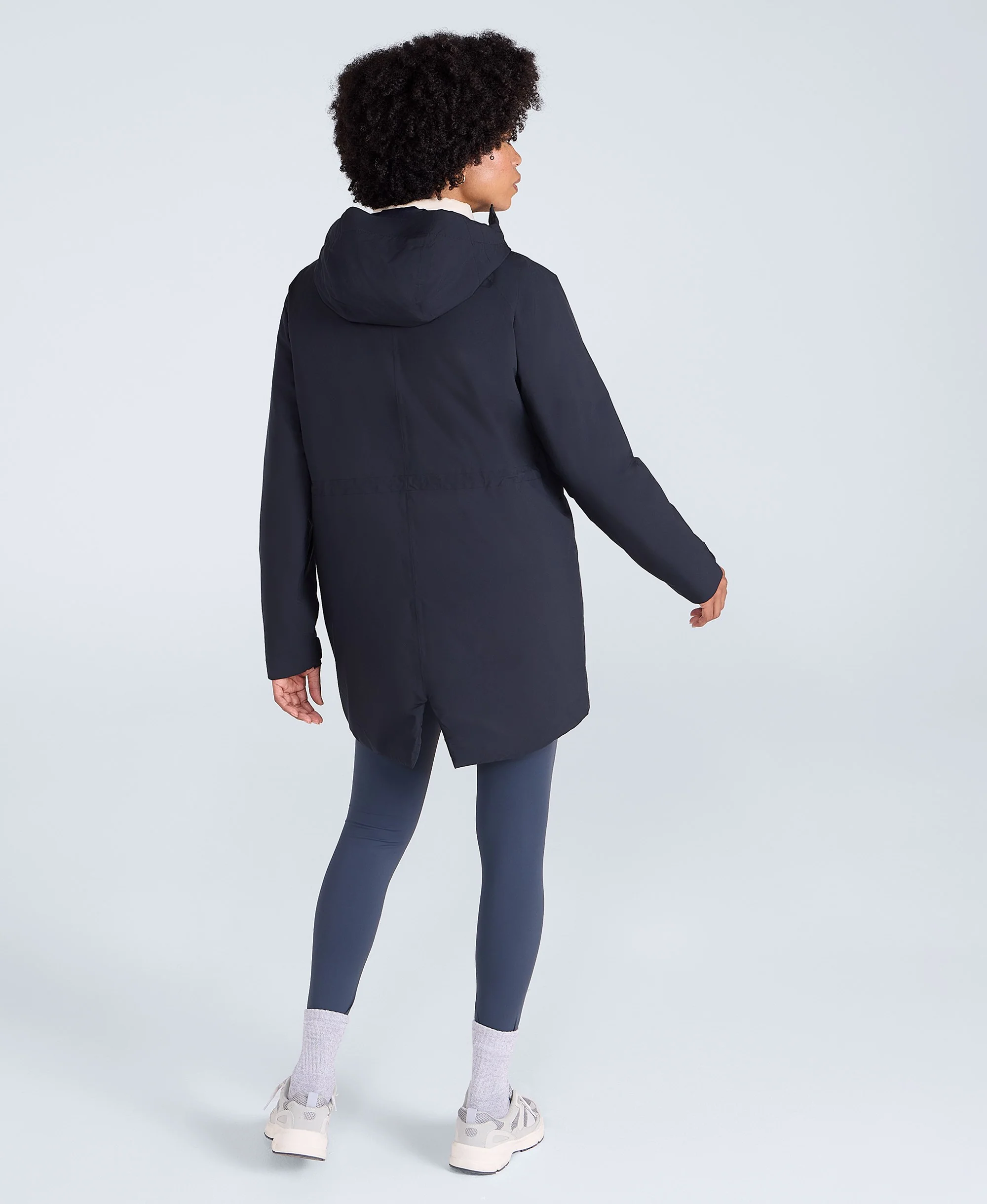Jackie Waterproof Womens Padded Jacket - Black - Image 4