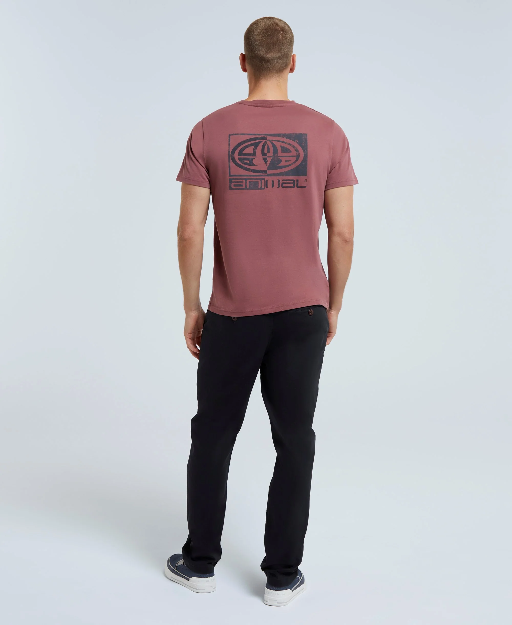 Jacob Mens T-Shirt - Burgundy - Image 4