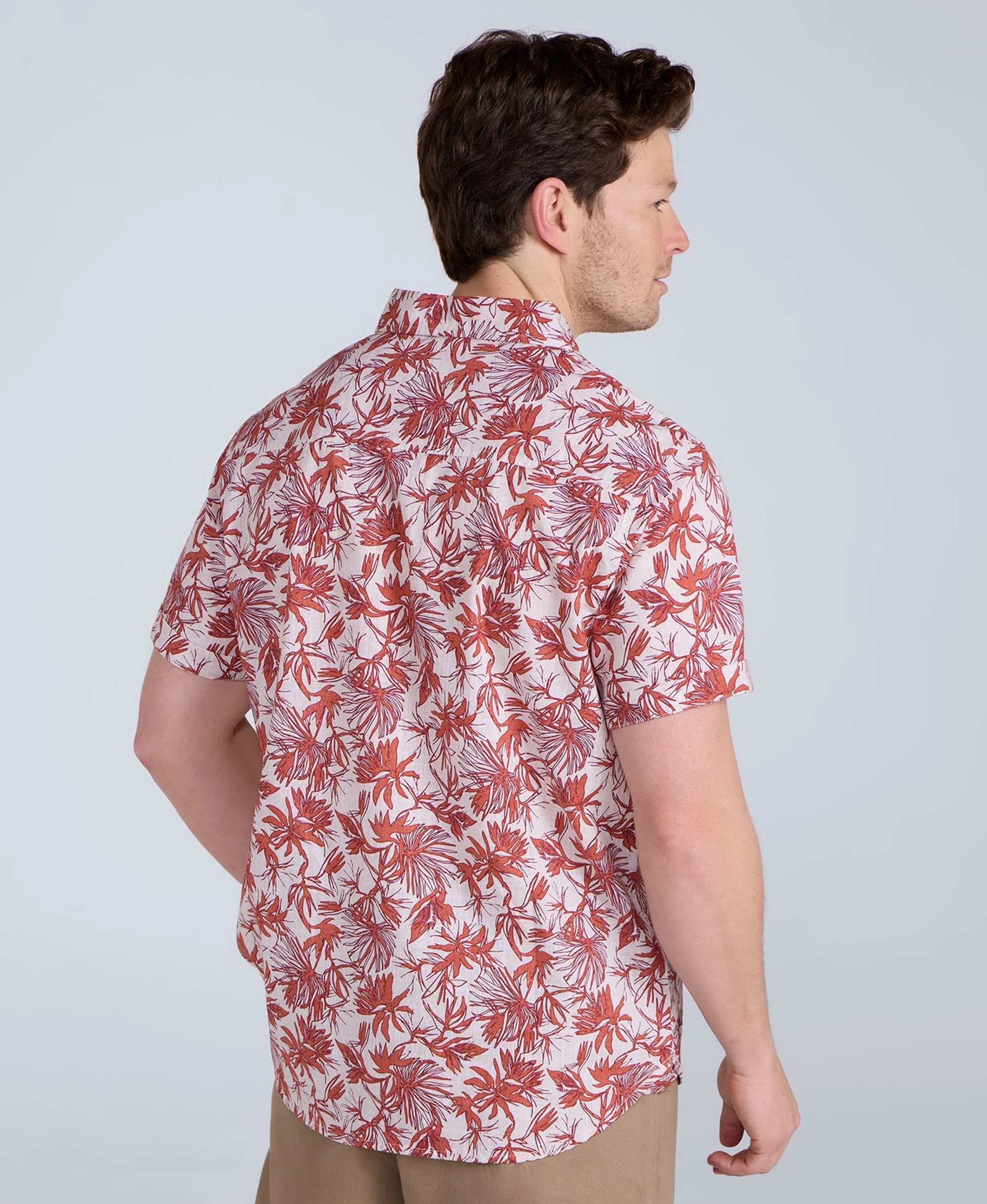 Jamie Mens Shirt - Beige - Image 3