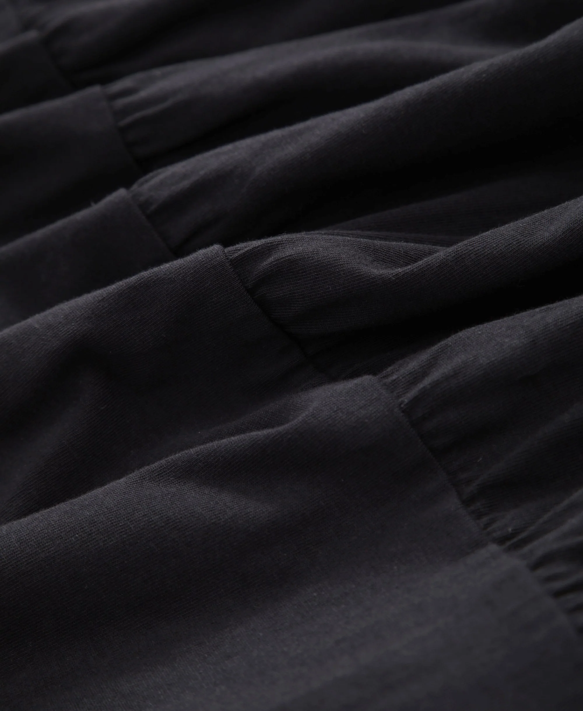 Jersey Womens Maxi Tiered Dress - Black - Image 4