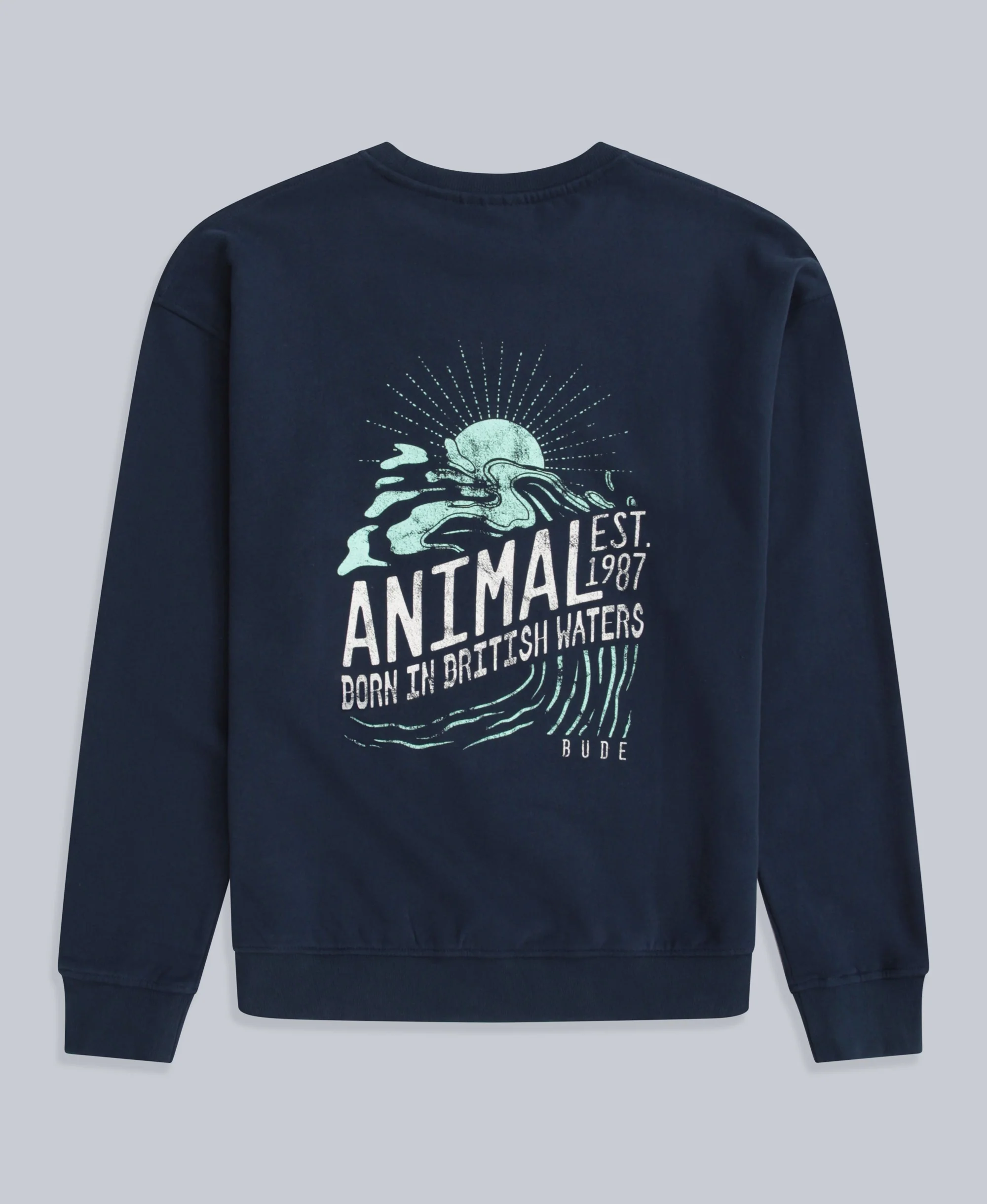 Jonah Mens Bude Sweatshirt - Navy - Image 2