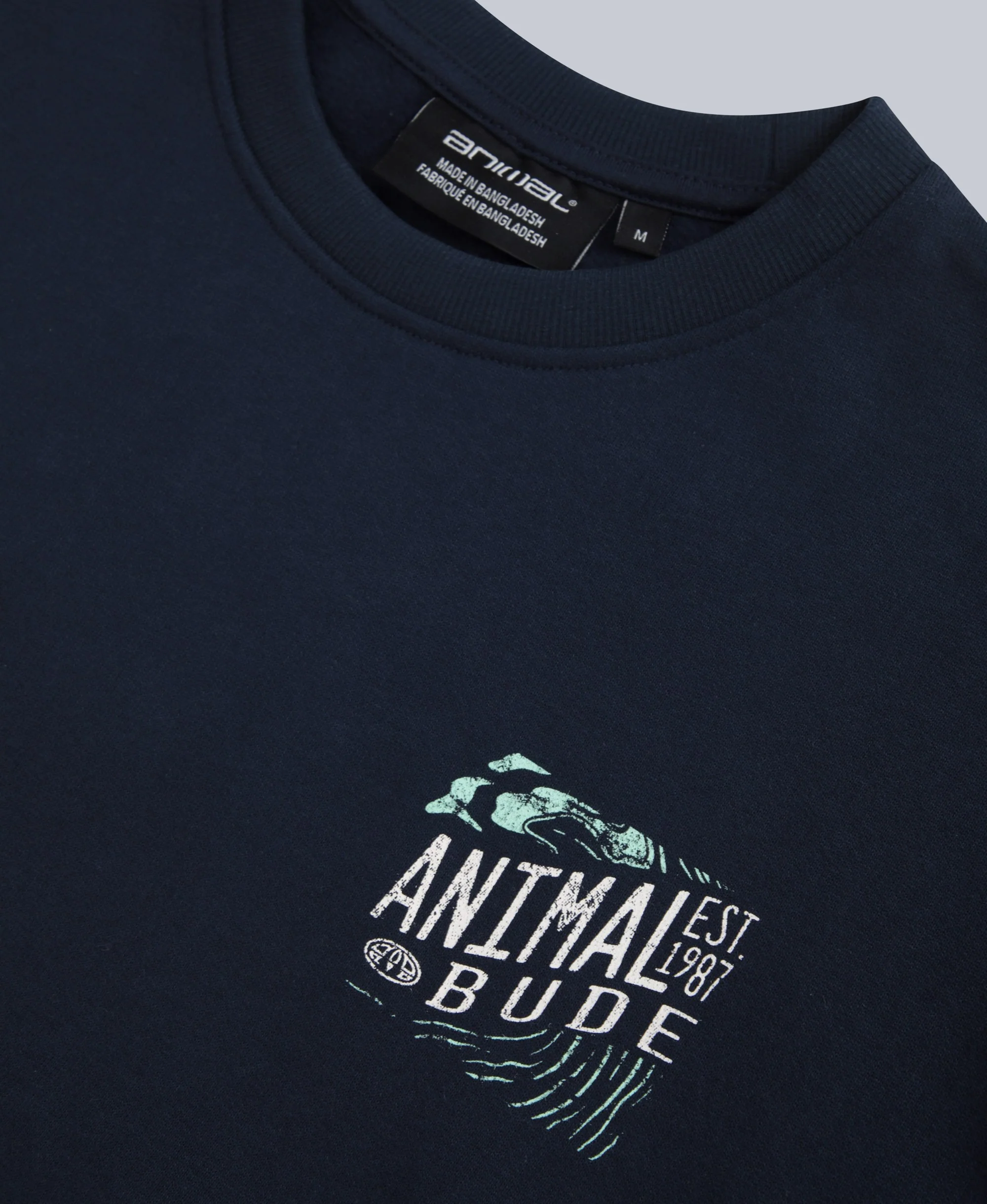 Jonah Mens Bude Sweatshirt - Navy - Image 3