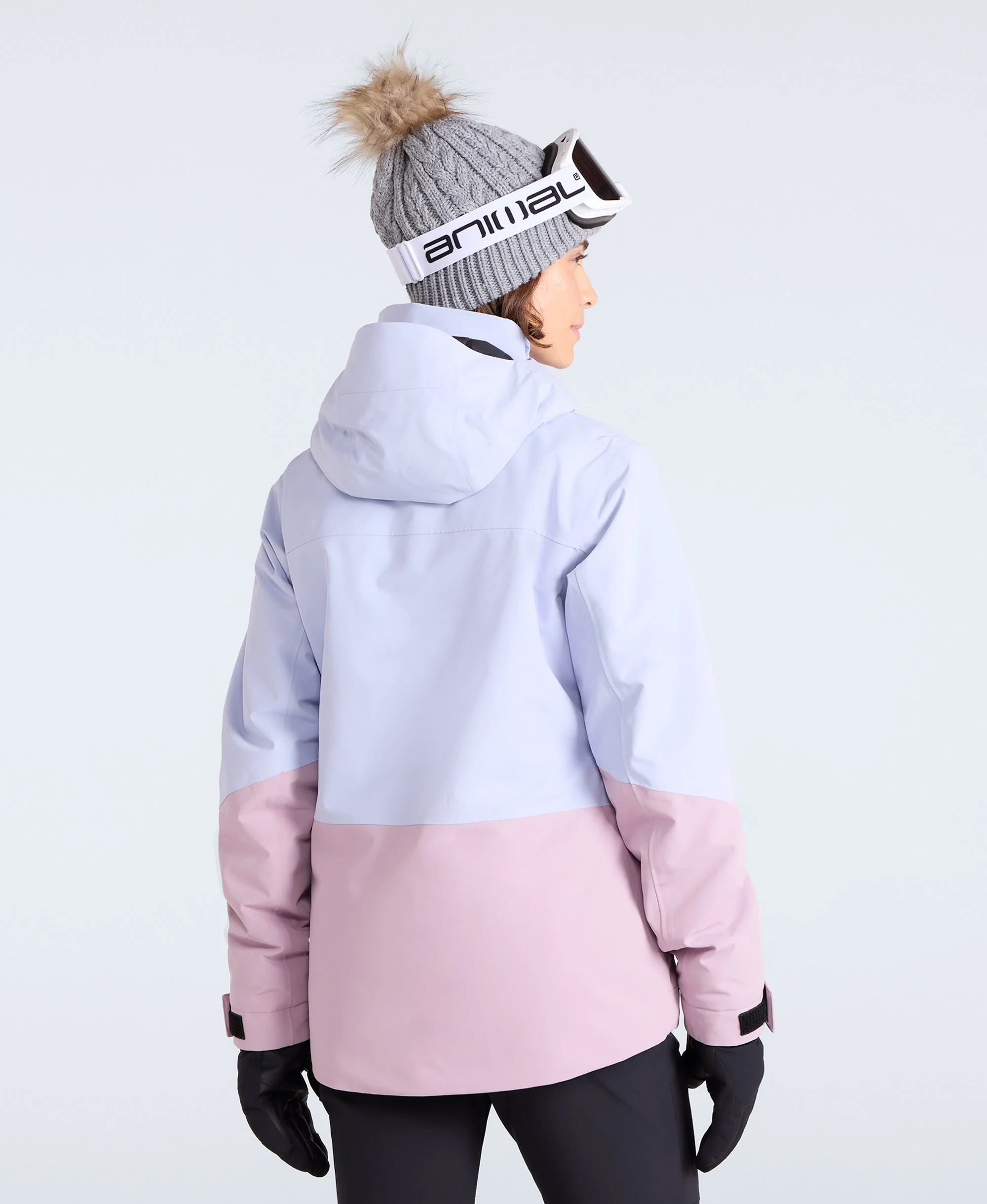 Juniper Womens Panelled Ski Jacket - Pale Blue - Image 5