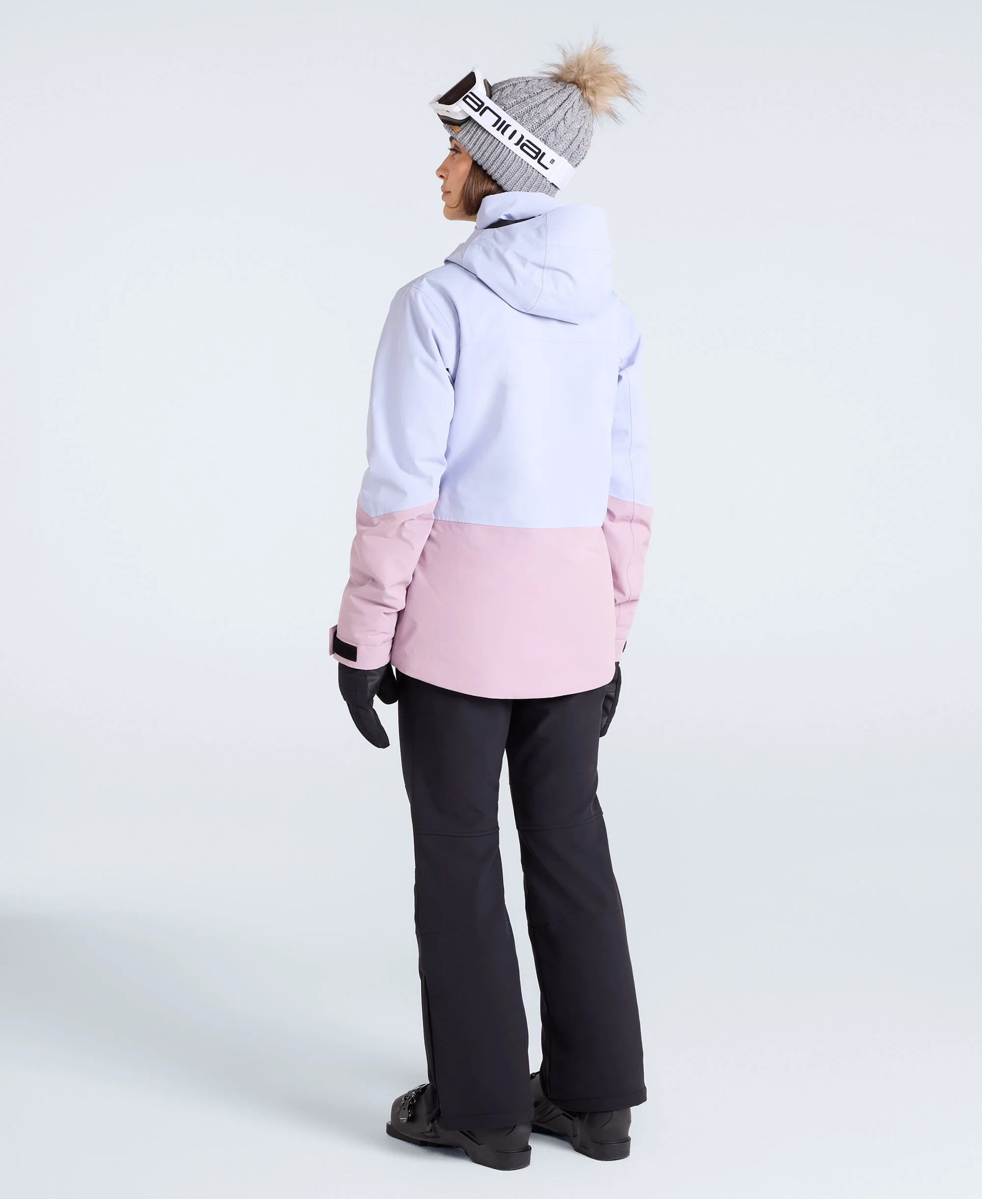Juniper Womens Panelled Ski Jacket - Pale Blue - Image 9