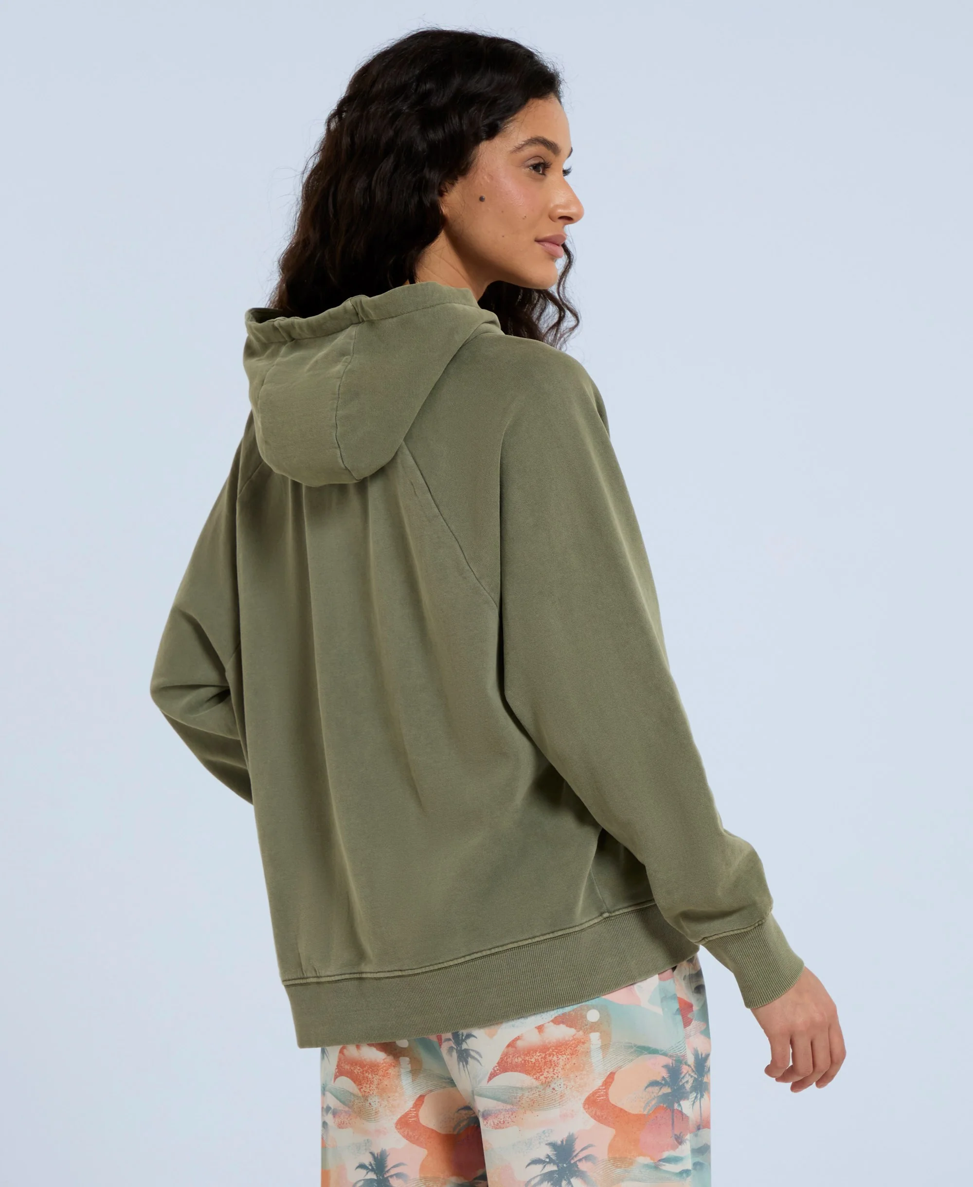 Kaya Womens Hoodie - Dark Green - Image 5