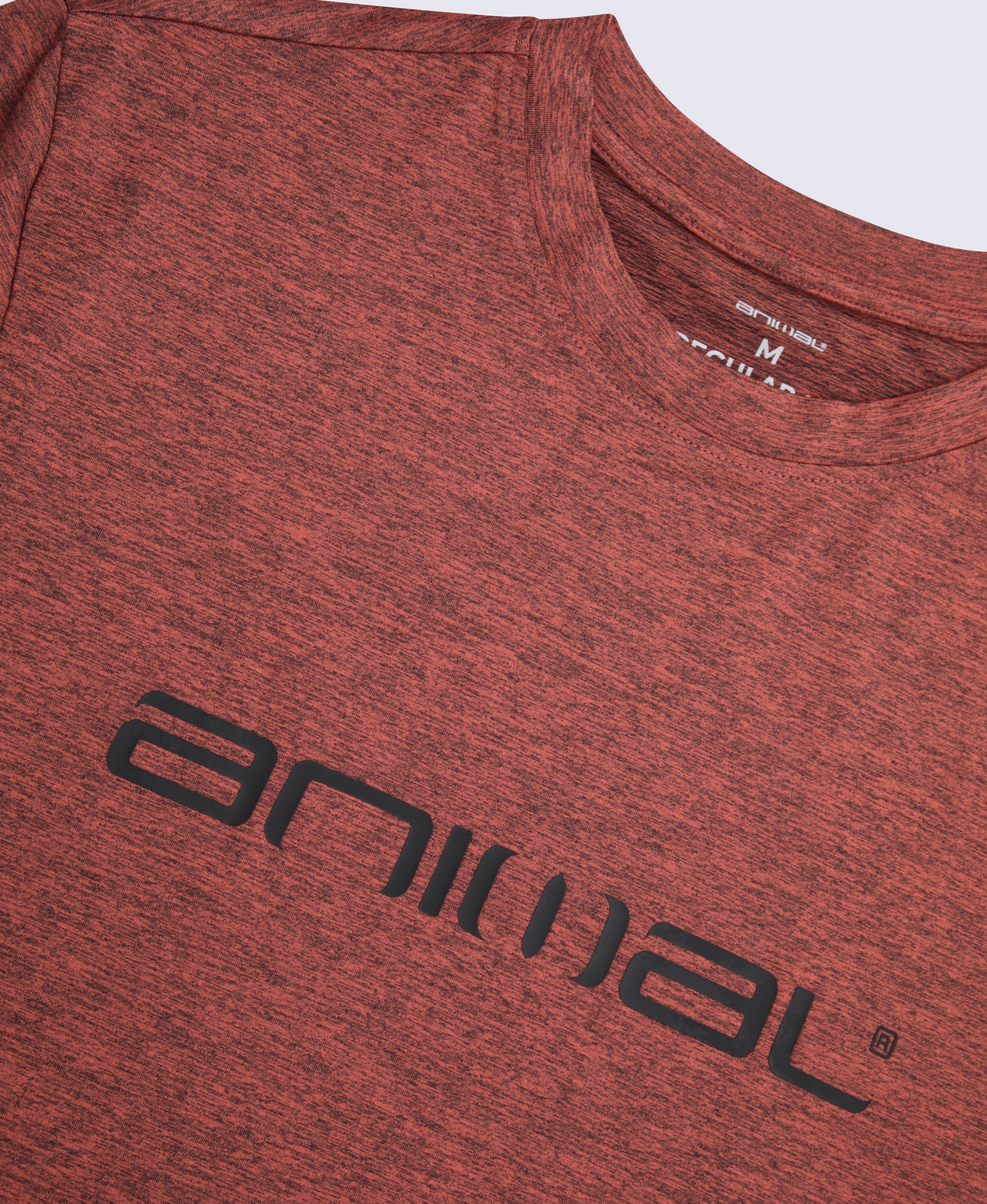 Latero Mens Logo Swim Tee - Rust - Image 7
