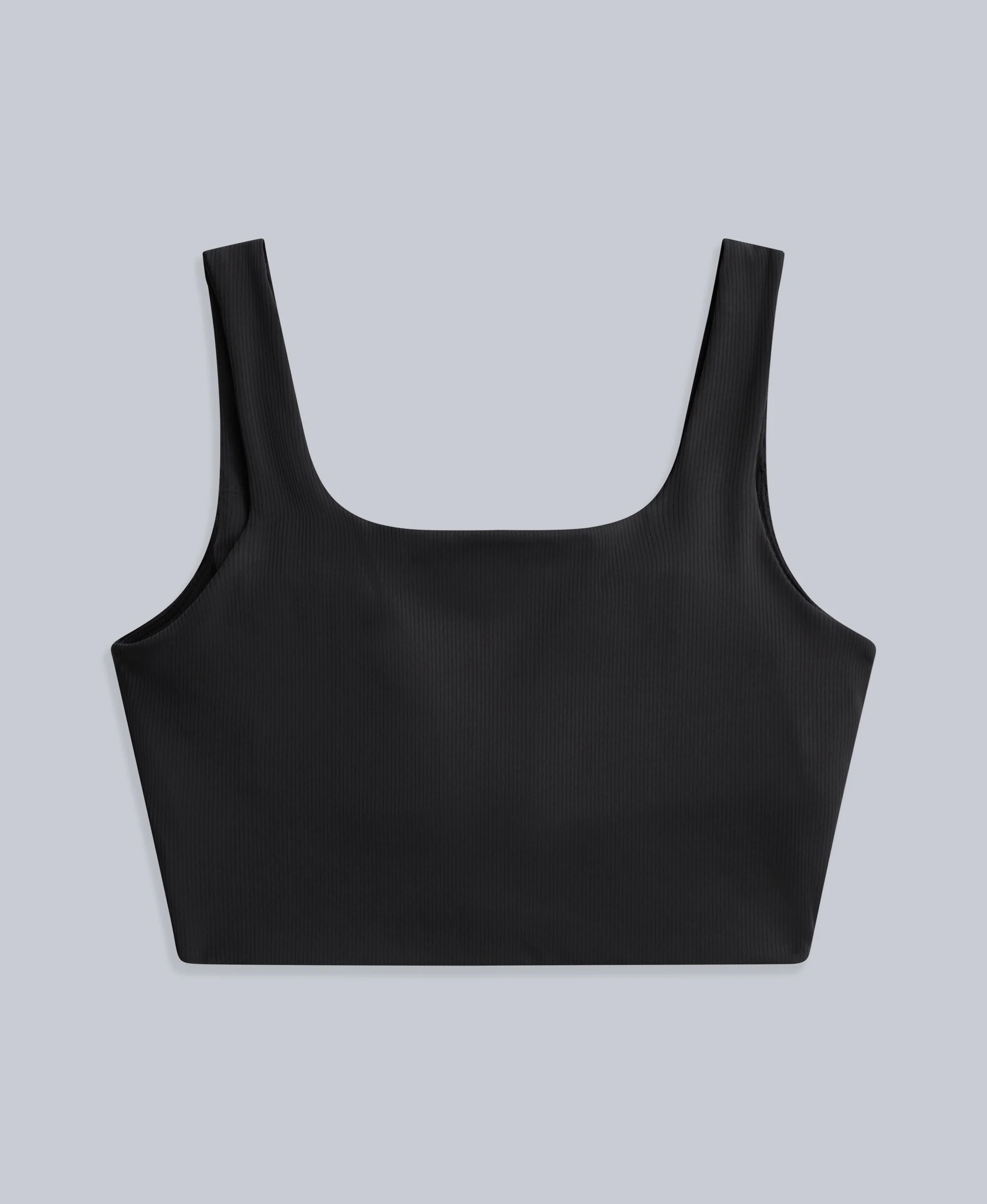 Laurel Womens Active Rib Bra Vest - Black - Image 6