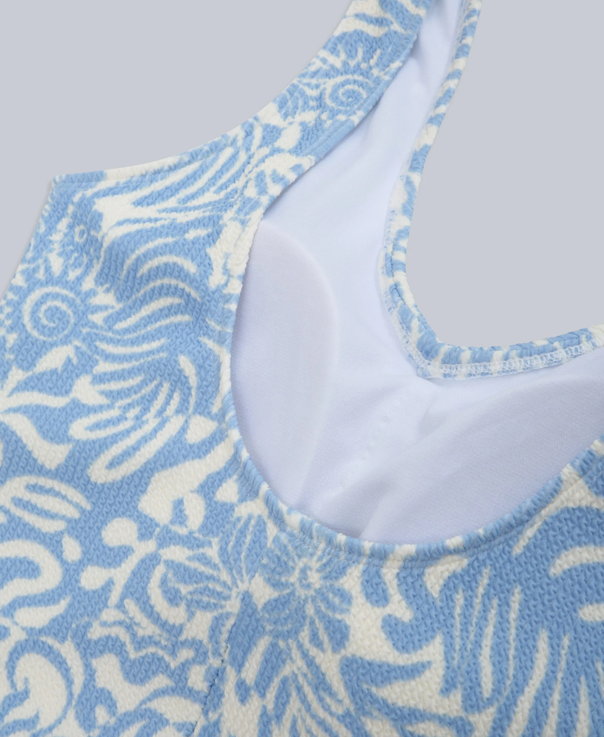 Lea Womens Swimsuit - Light Blue - Image 9