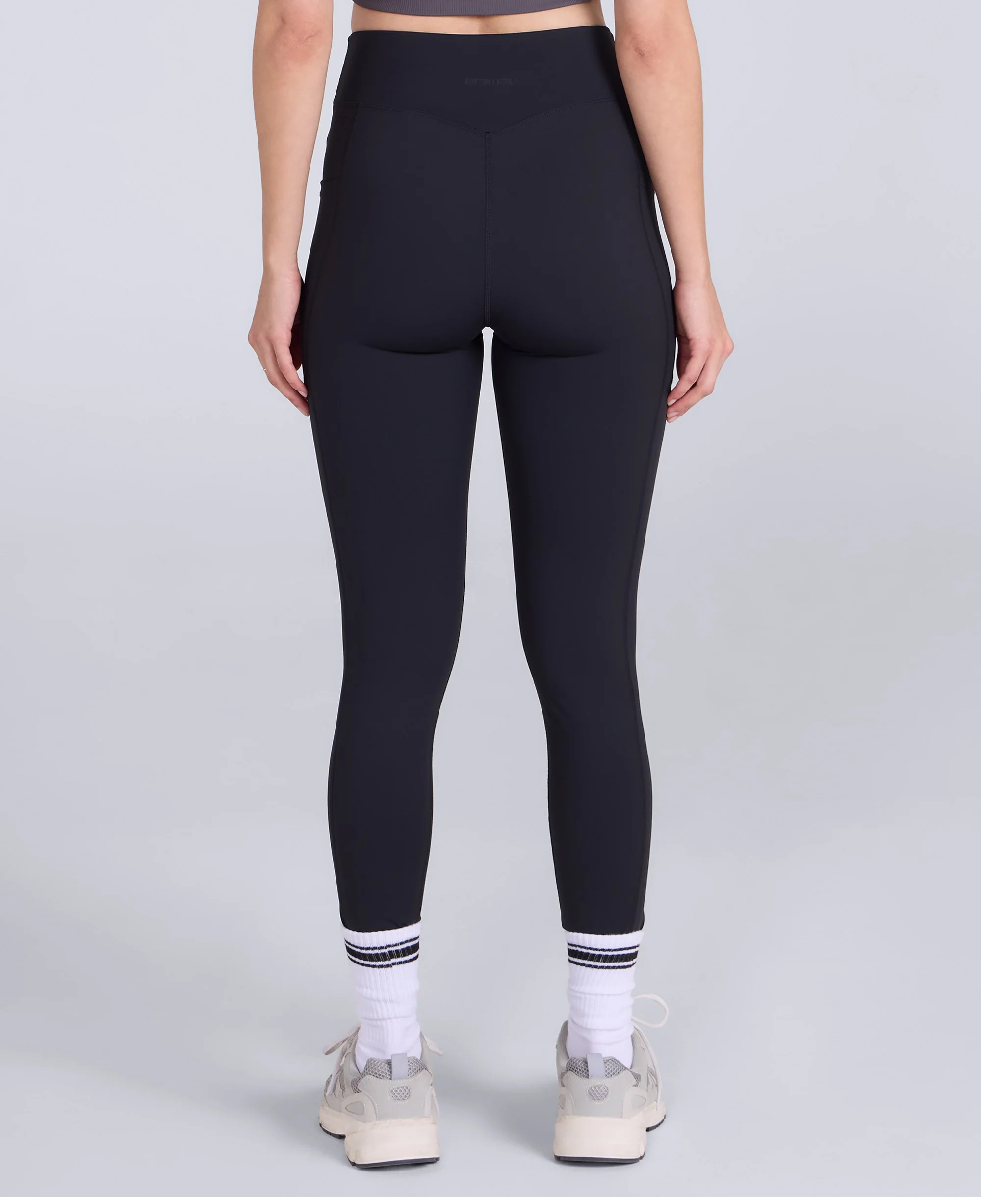 Leah Womens Pocket Leggings - Black - Image 3