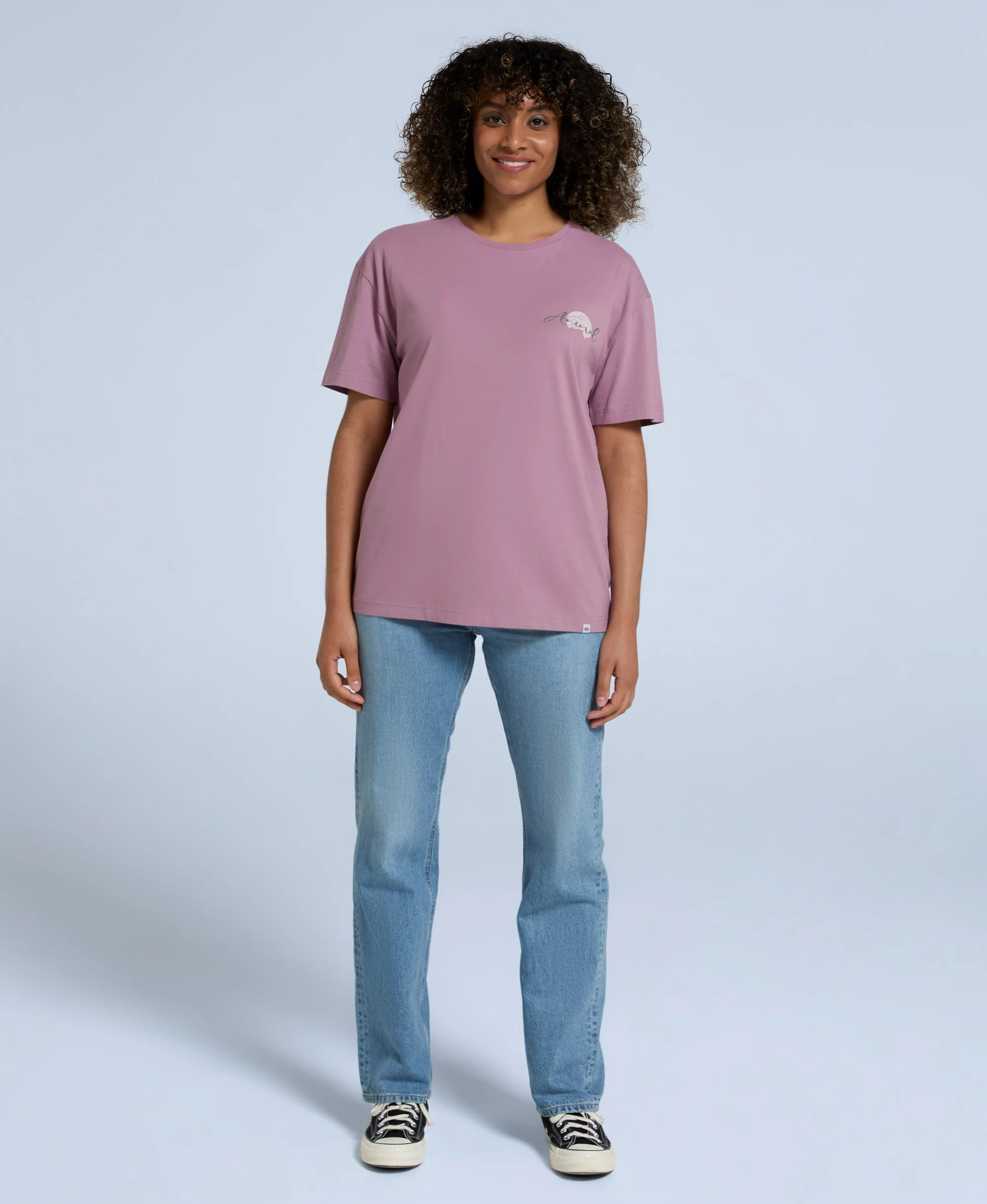 Leena Womens Boxy T-Shirt - Grape - Image 3