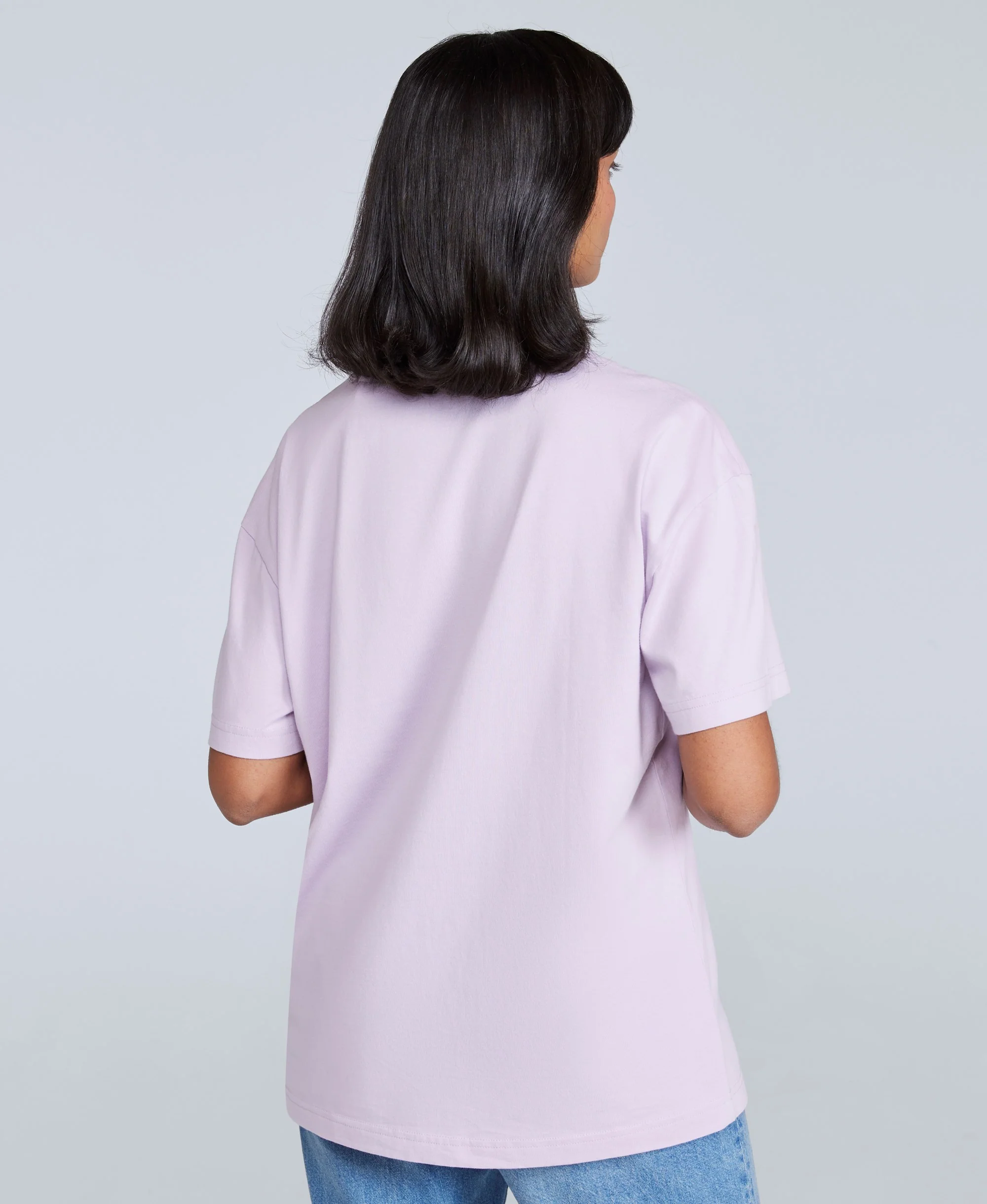 Leena Womens Boxy T-Shirt - Light Purple - Image 2