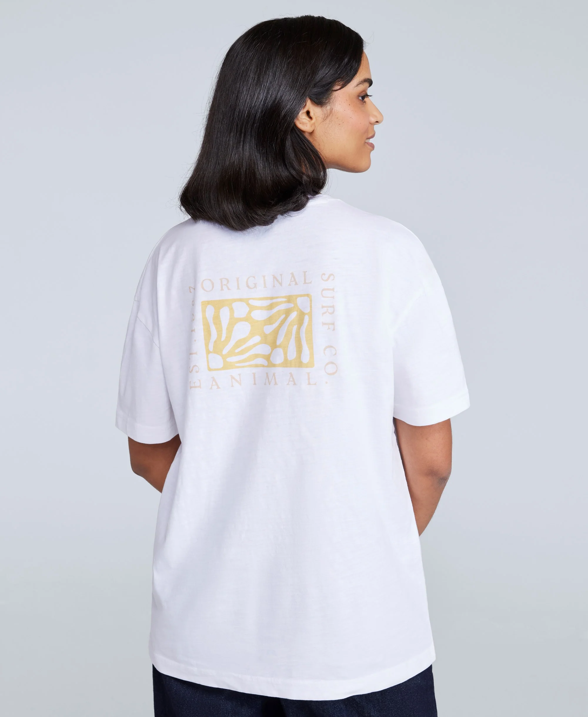 Leena Womens Boxy T-Shirt - White - Image 2
