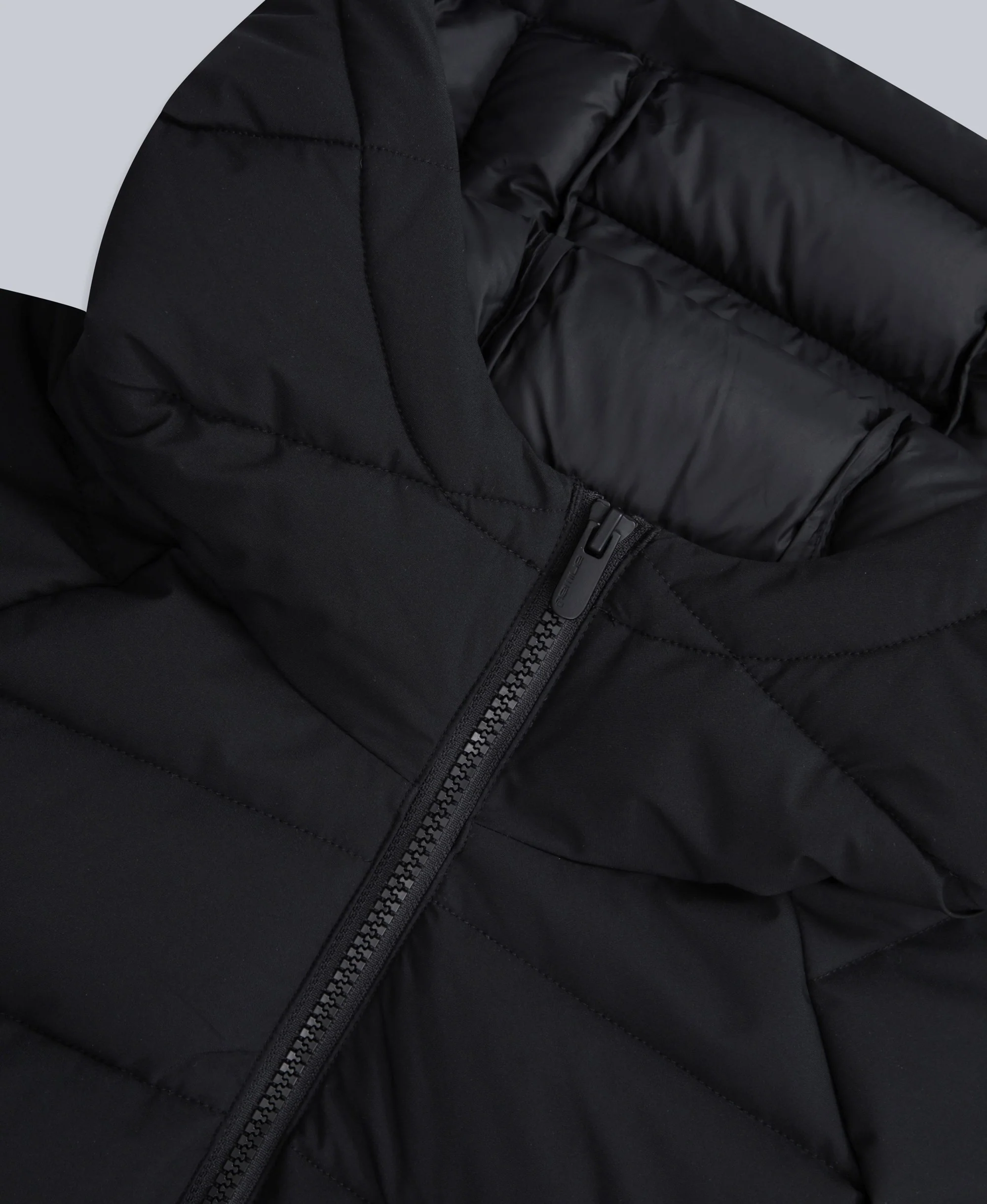 Light Cloud Cosi Hooded Mens Padded Jacket - Black - Image 9