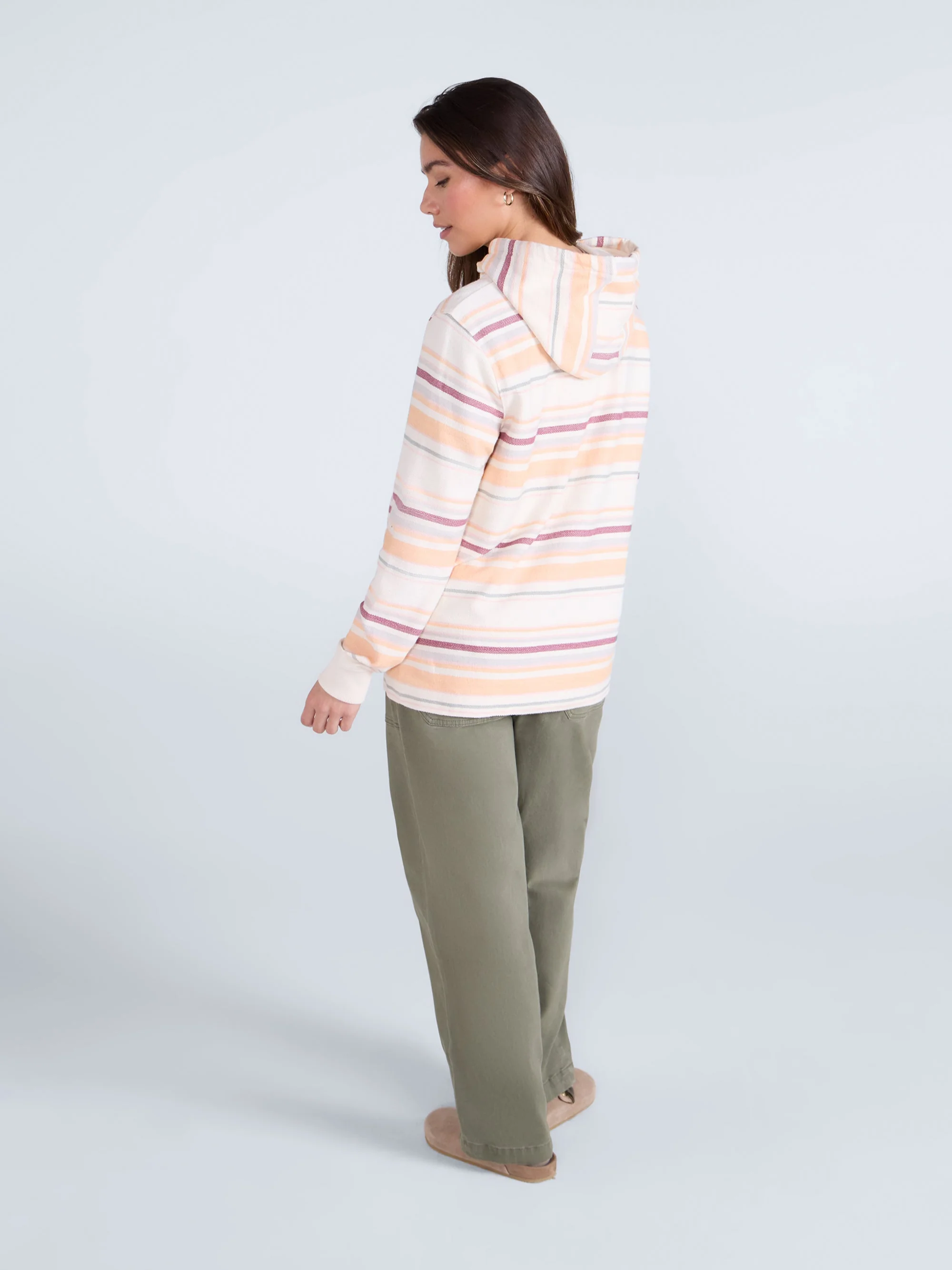 Lila Womens Beach Hoodie - Light Pink - Image 13