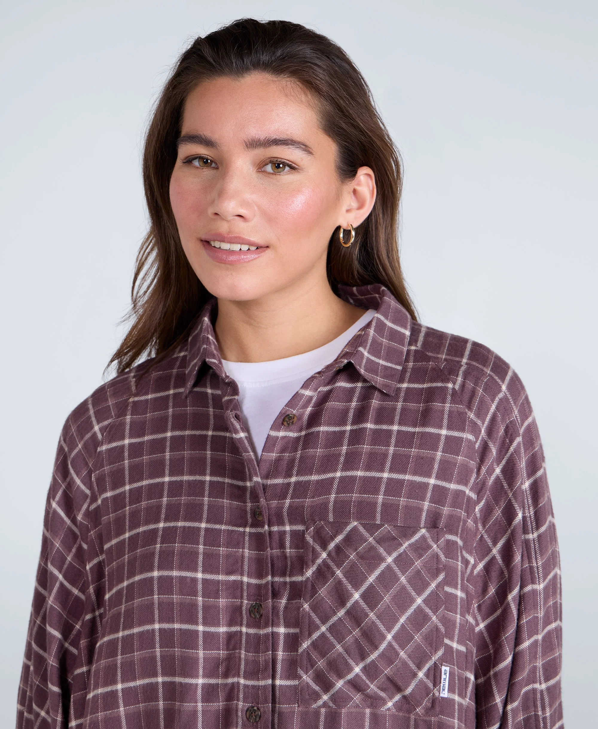 Lottie Womens Supersoft Relaxed Shirt - Red - Image 3