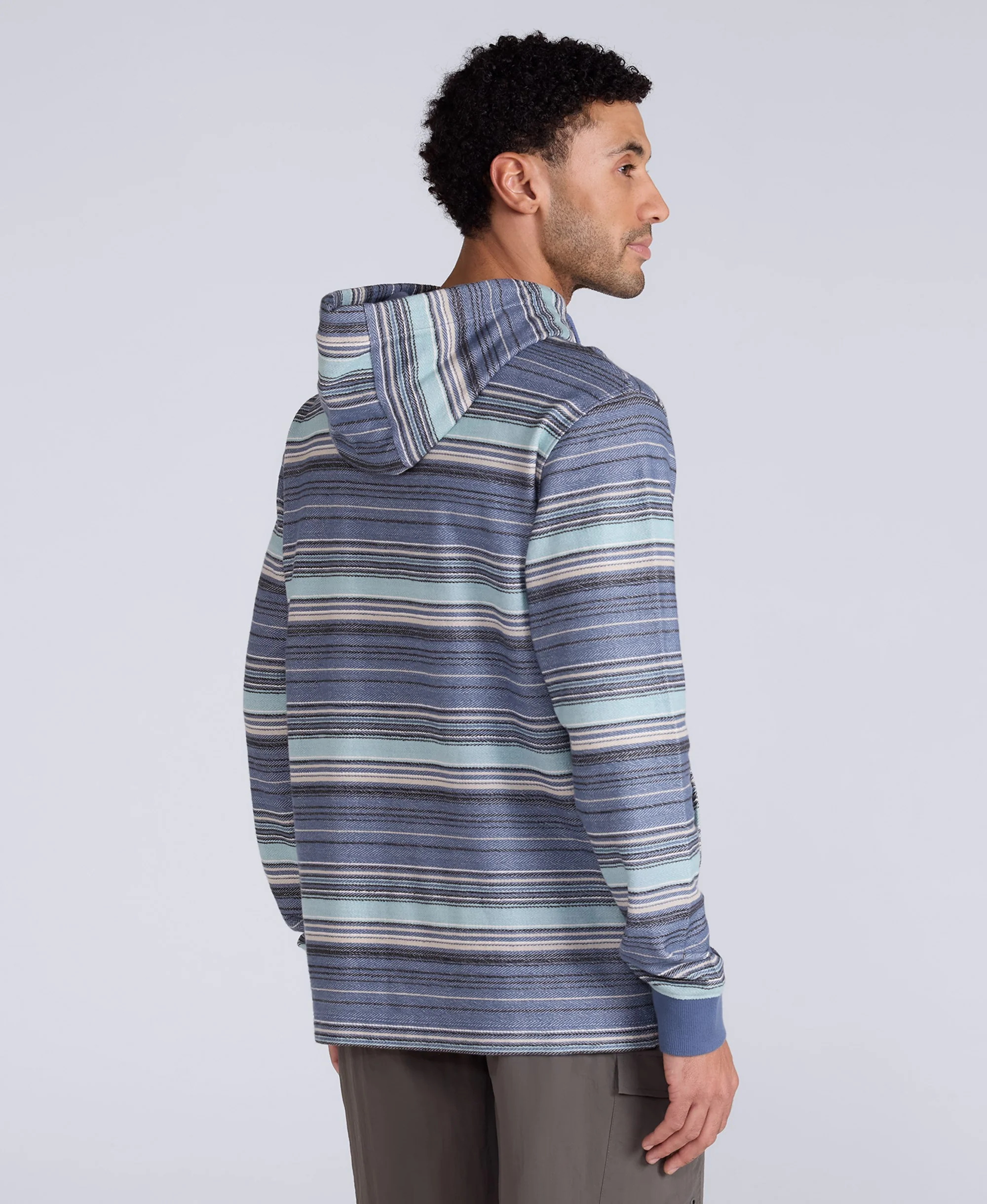 Loyal Mens Beach Hoodie - Dark Blue - Image 3