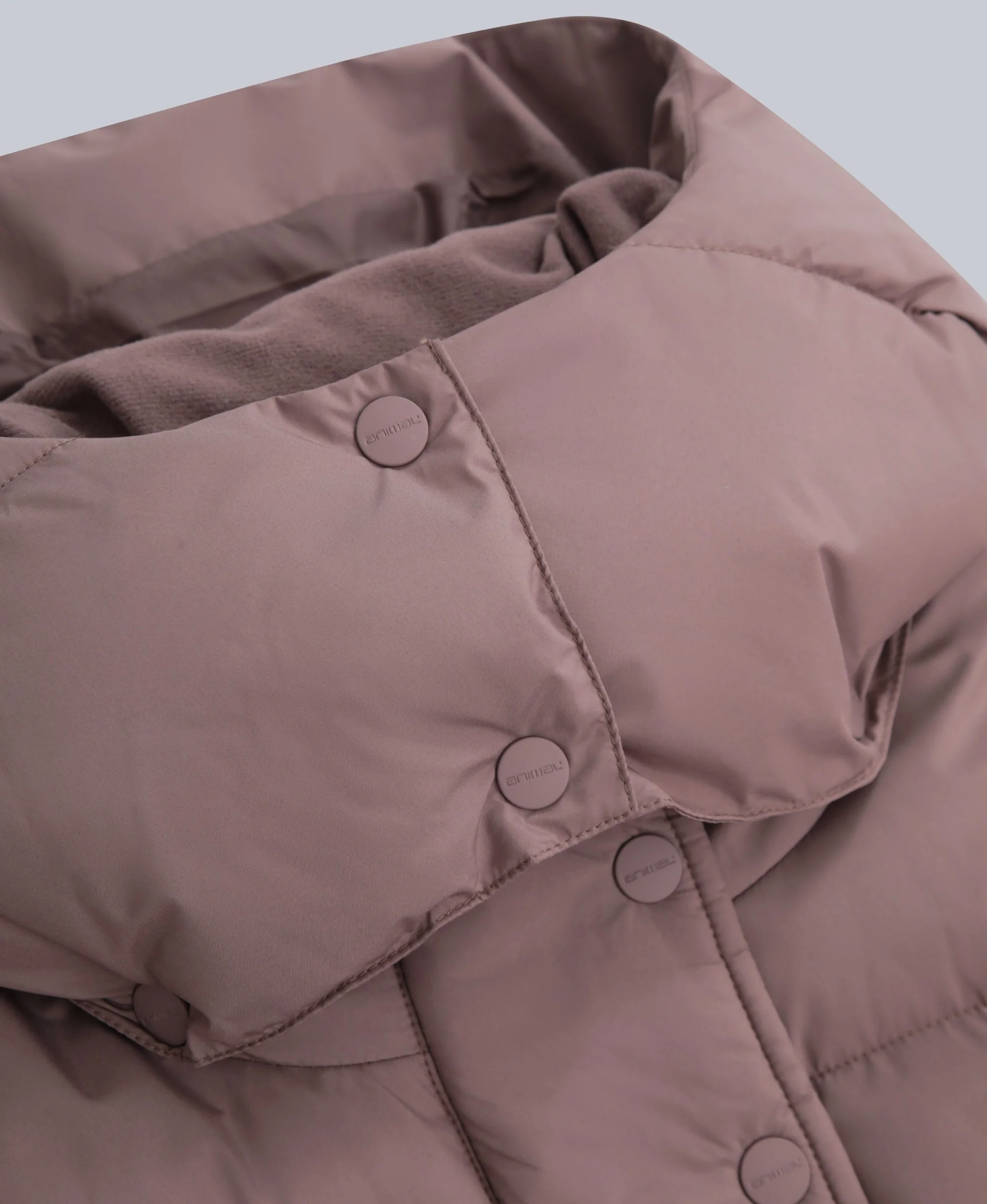 Maeve Womens Puffer Jacket - Taupe - Image 8