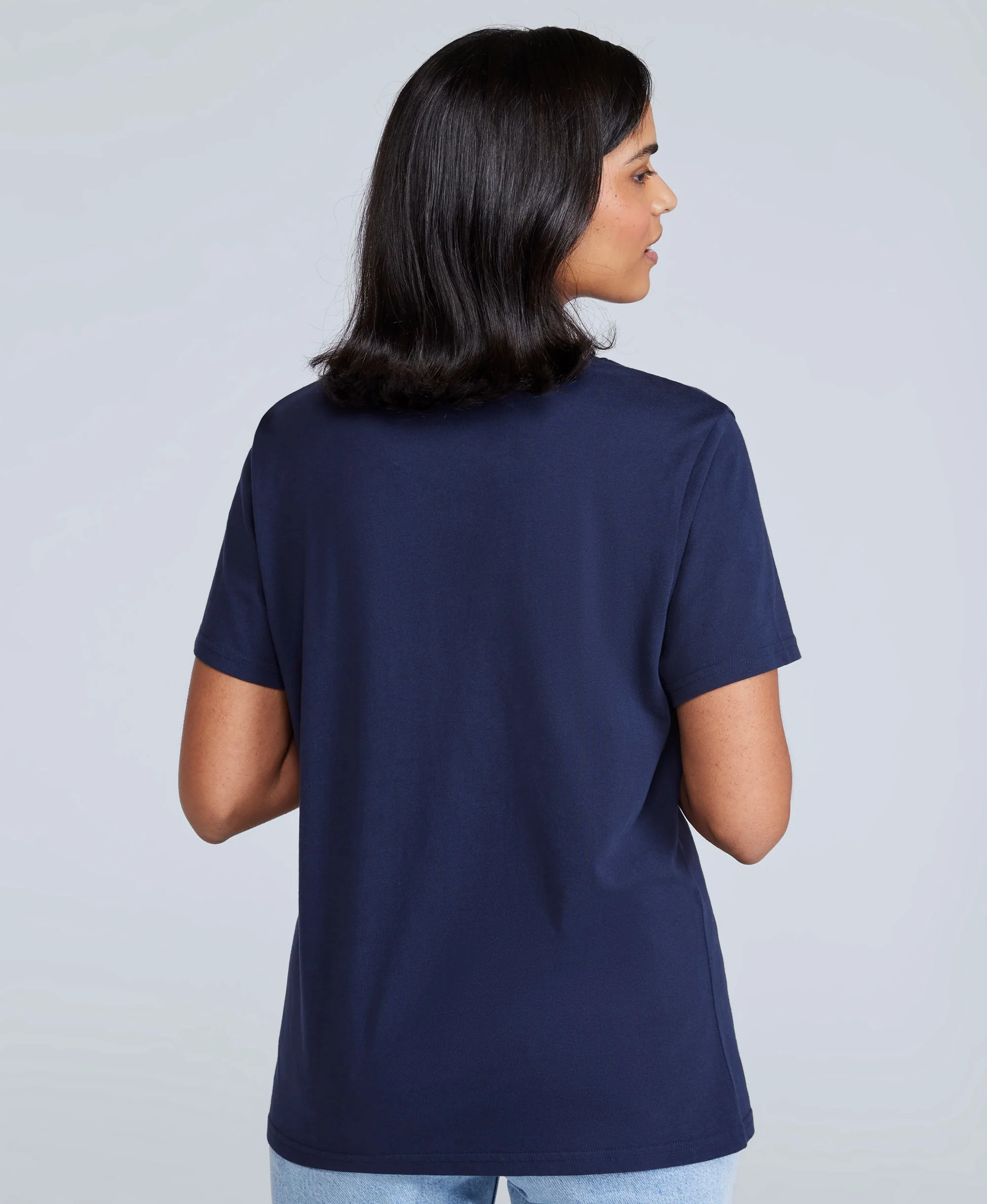 Marina Womens Logo T-Shirt - Dark Blue - Image 3