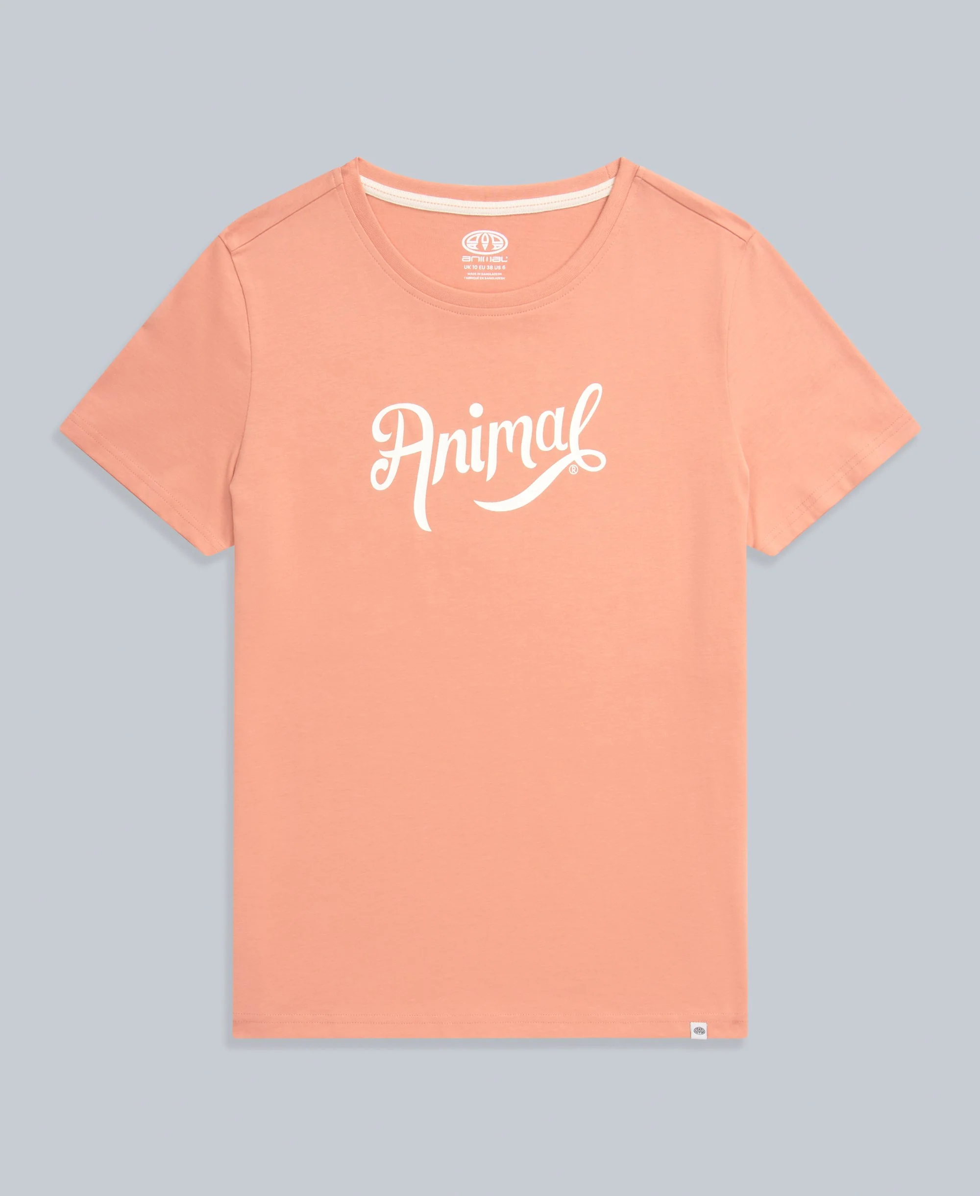 Marina Womens Script Logo T-Shirt - Coral - Image 6