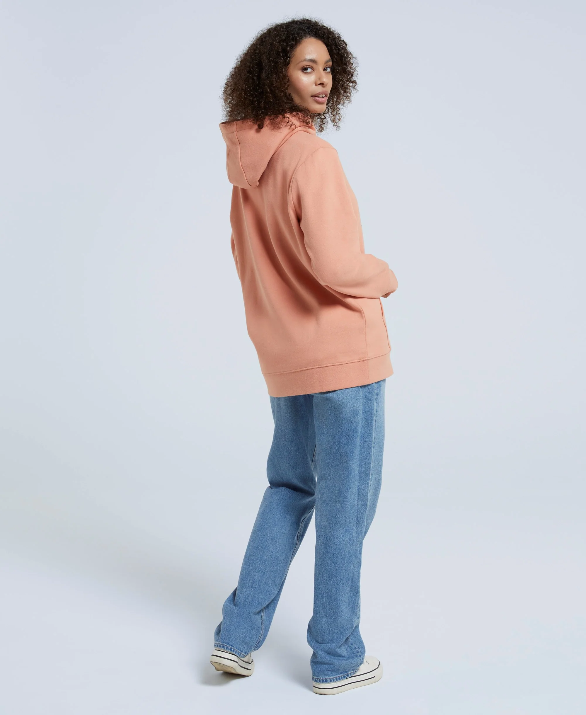 Maya Womens Graphic Hoodie - Light Pink - Image 4