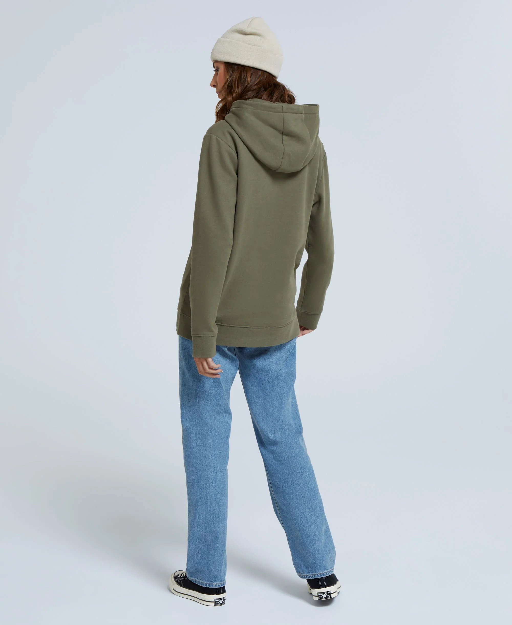 Maya Womens Hoodie - Dark Green - Image 3