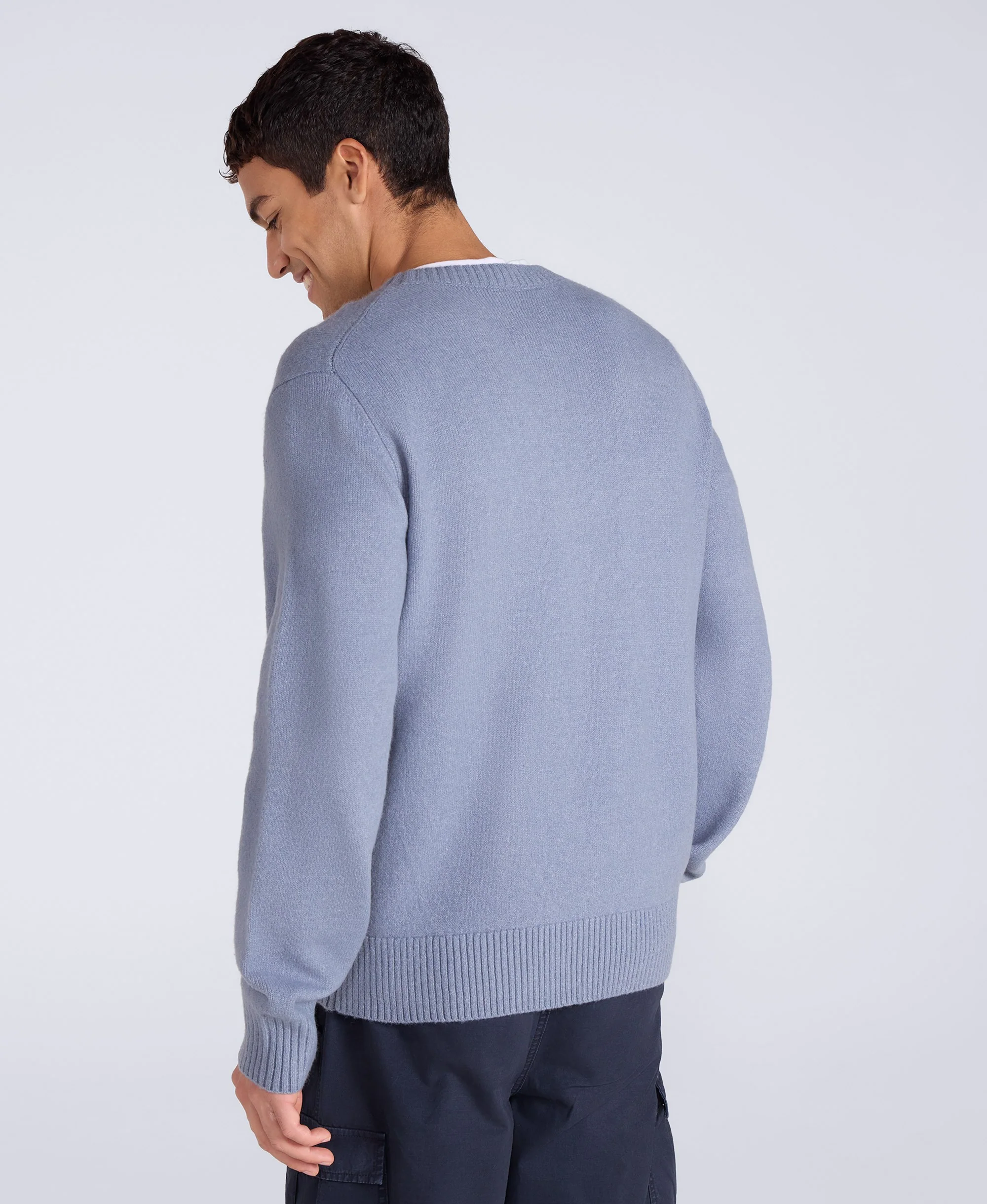 Mens Cosy Jumper - Blue - Image 5