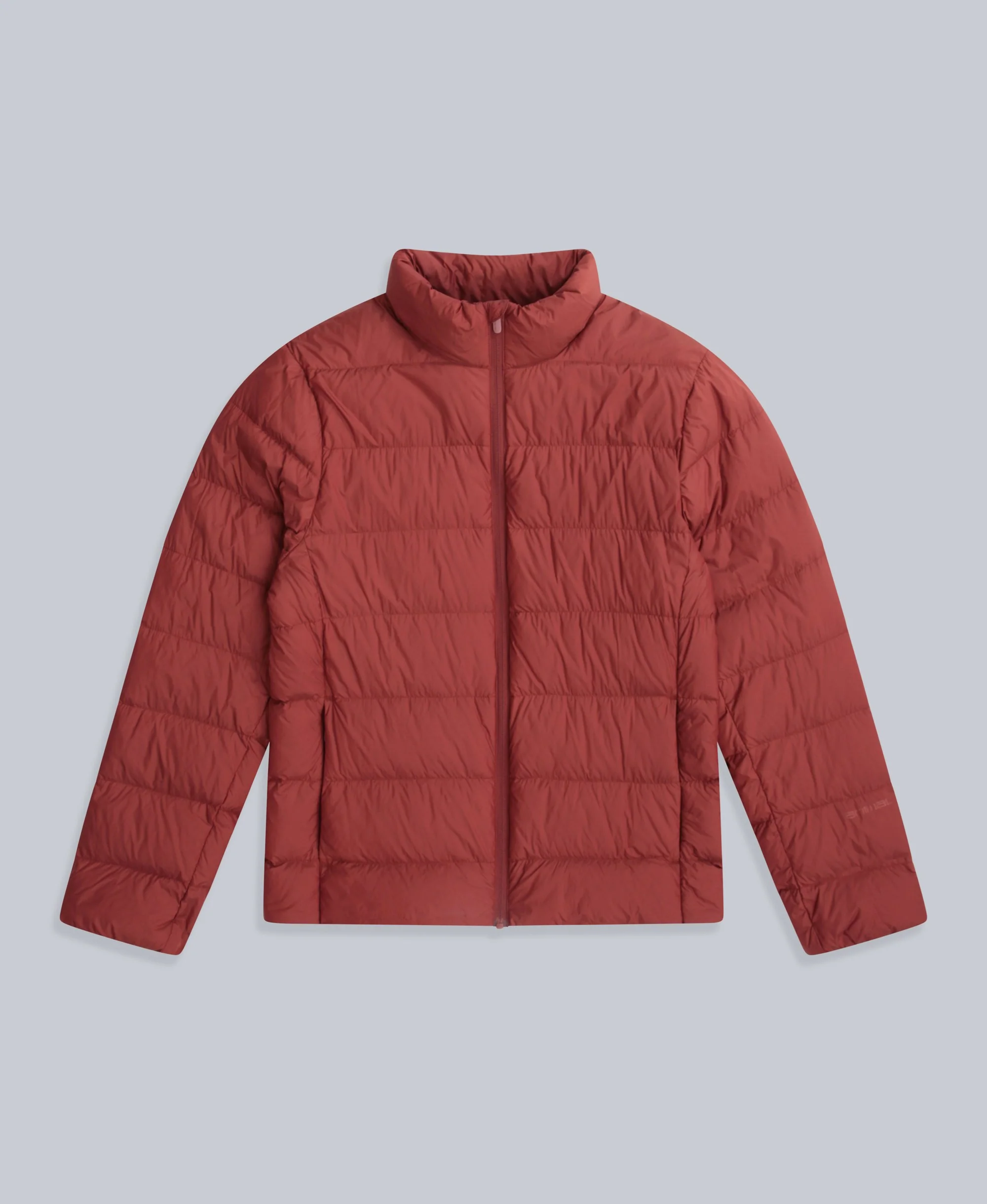 Mens Lightweight Down Packable Jacket - Red - Image 5