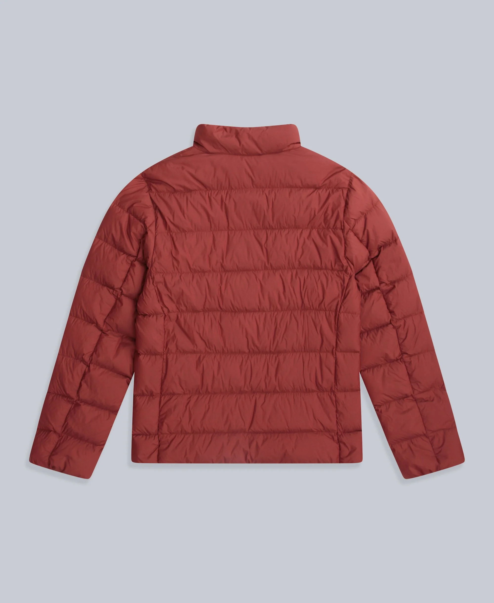 Mens Lightweight Down Packable Jacket - Red - Image 6