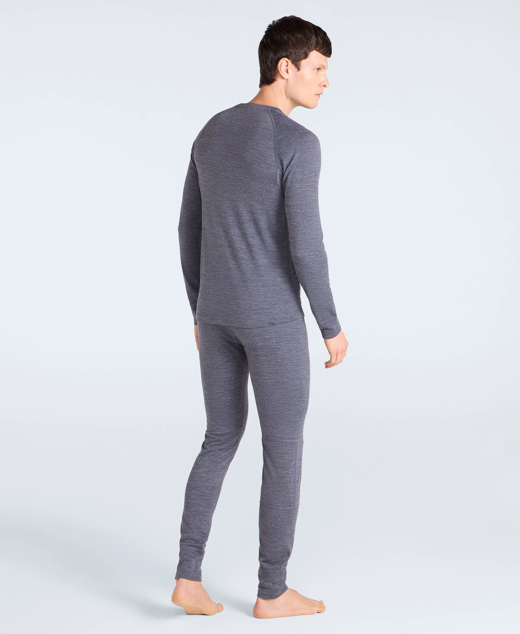 Mens Merino Baselayer Pants - Grey - Image 4