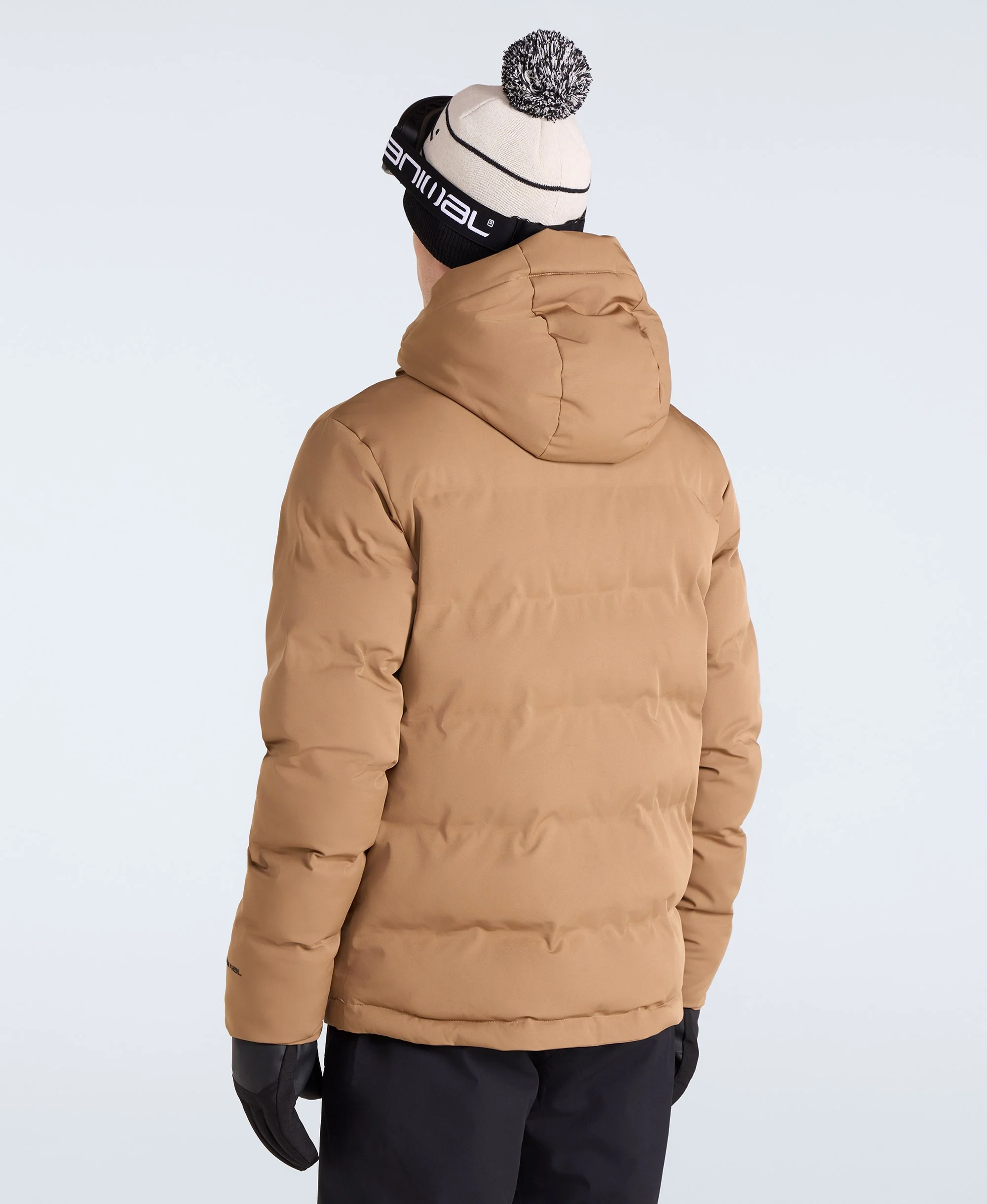 Polar Mens Heat Sealed Waterproof Ski Jacket - Brown - Image 5
