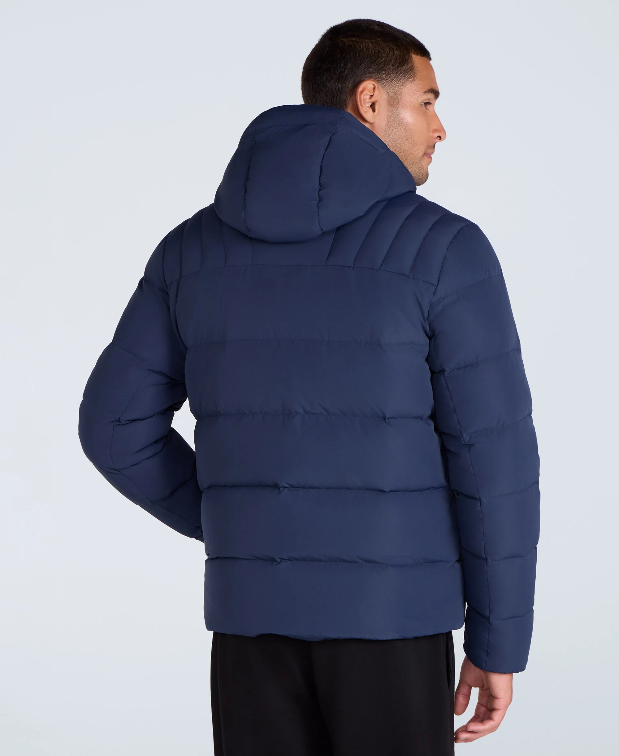 Mens Tech Down Mid Weight Jacket - Navy - Image 5