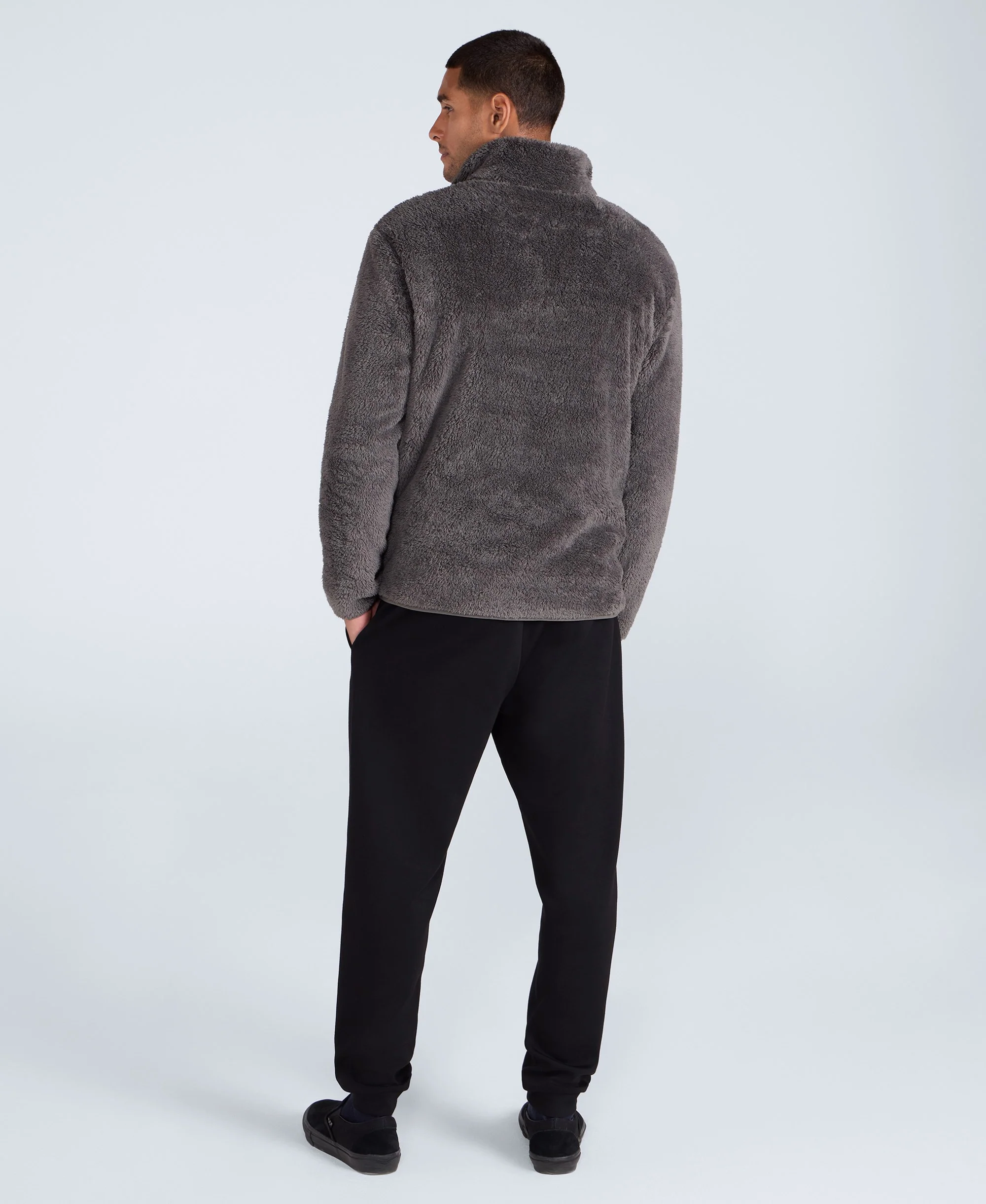 Teddy Mens Half Zip Fleece - Khaki - Image 5