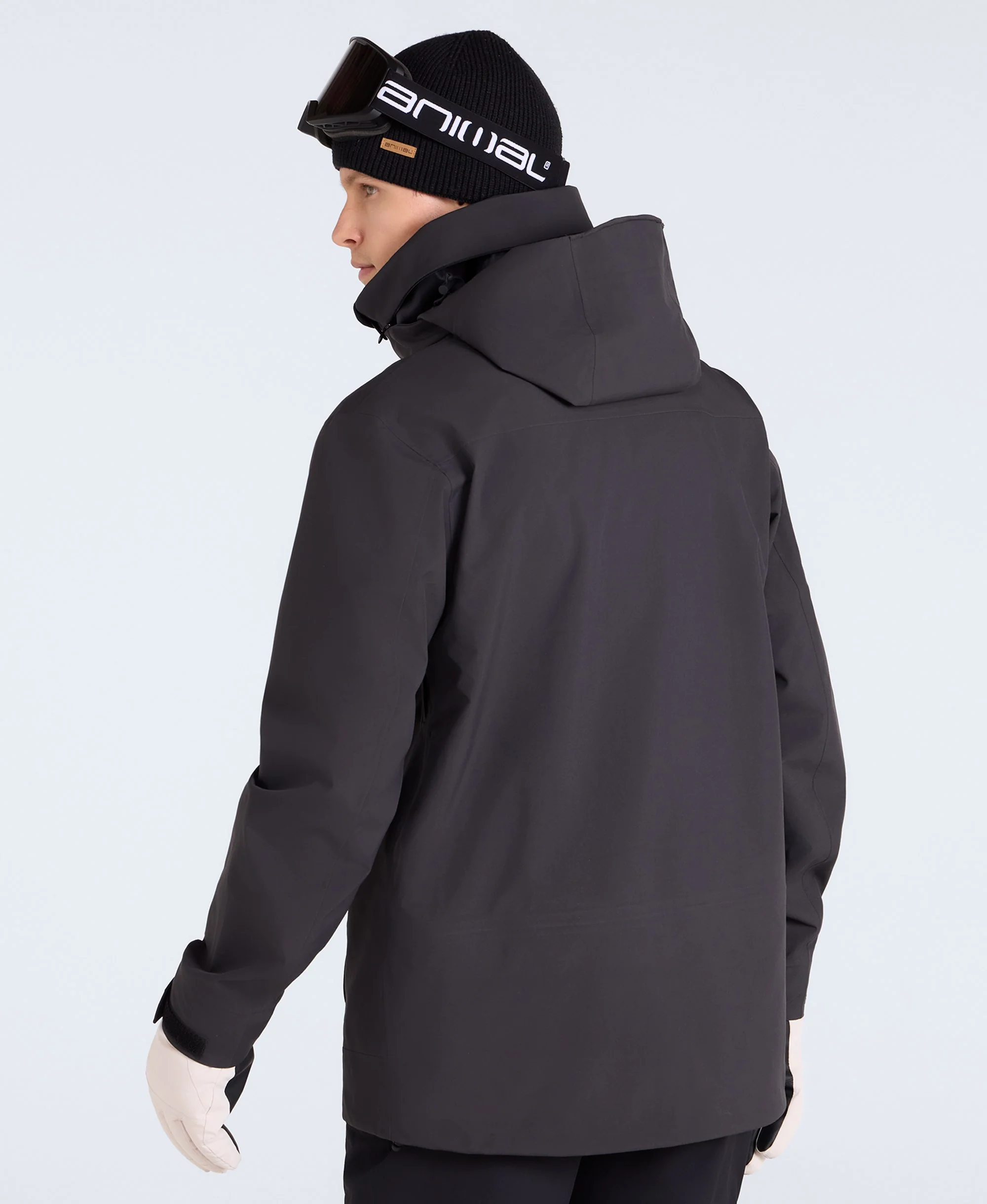 Vortex Mens 3 Layer Ski Jacket - Black - Image 6