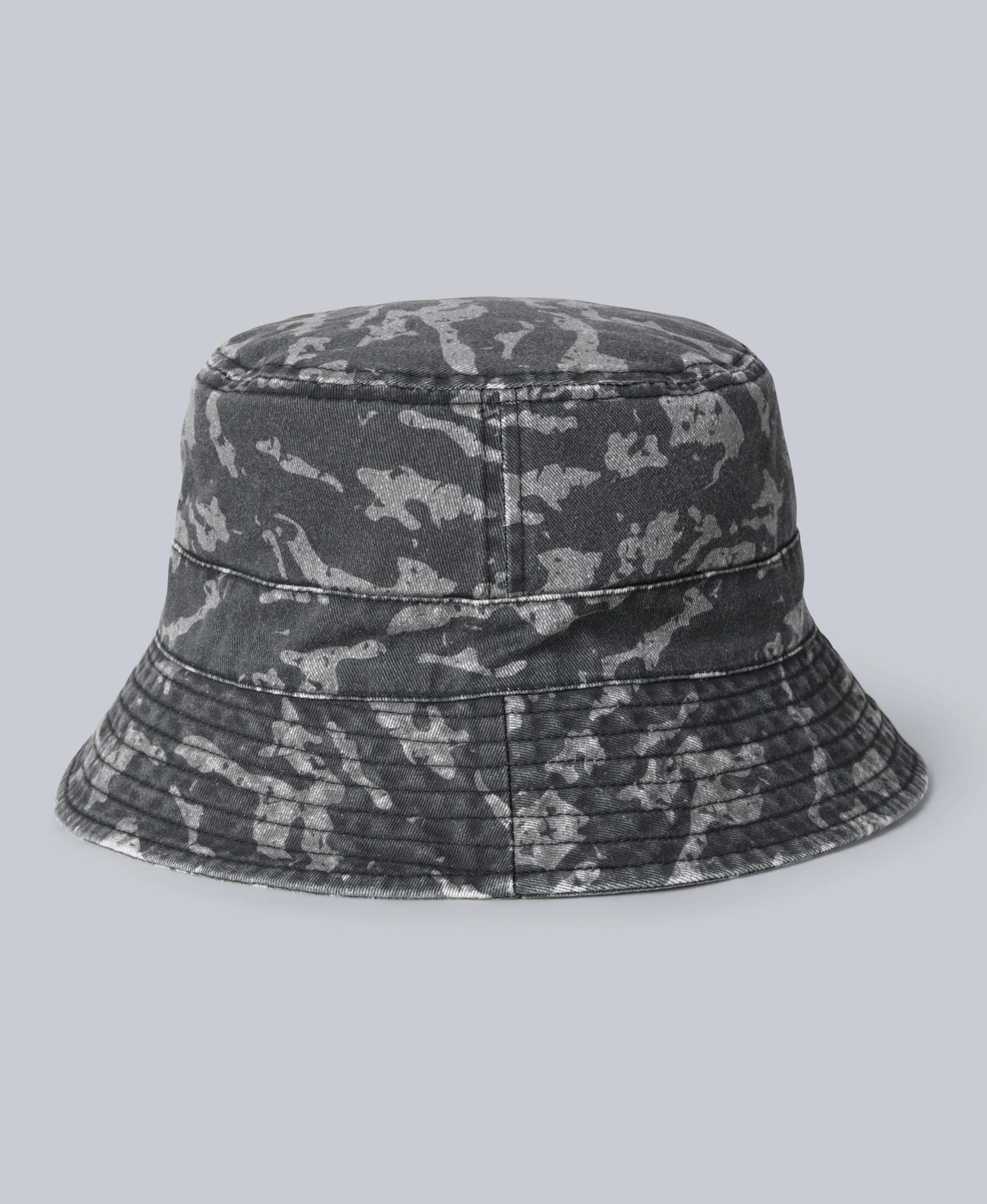 Miles Mens Bucket Hat - Black Camo - Image 2