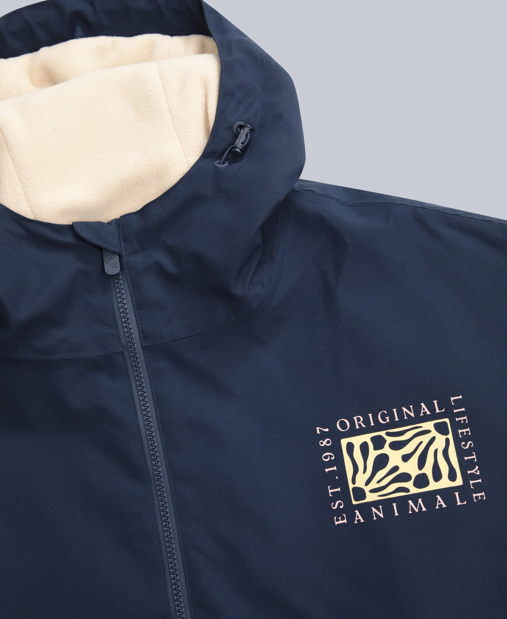 Misty Womens Fleece Lined Parka - Blue - Image 3