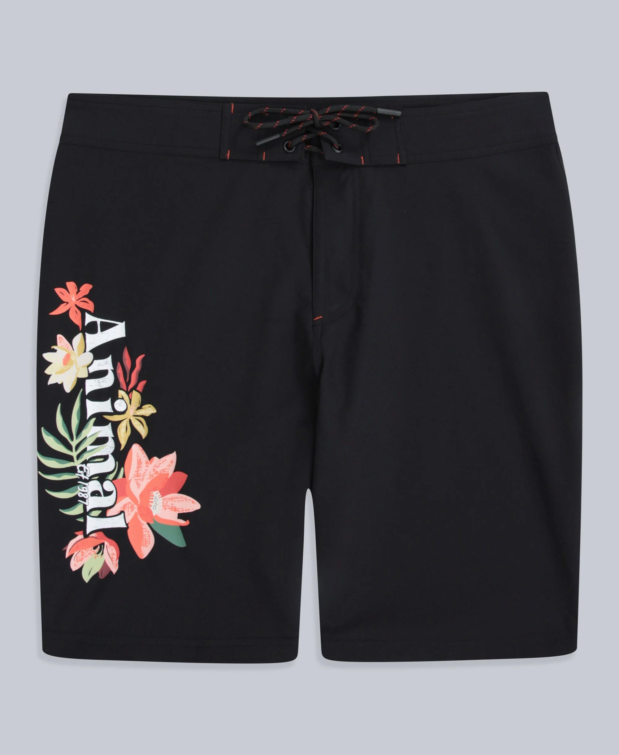 Nora Womens Classic Boardshorts - Black - Image 6