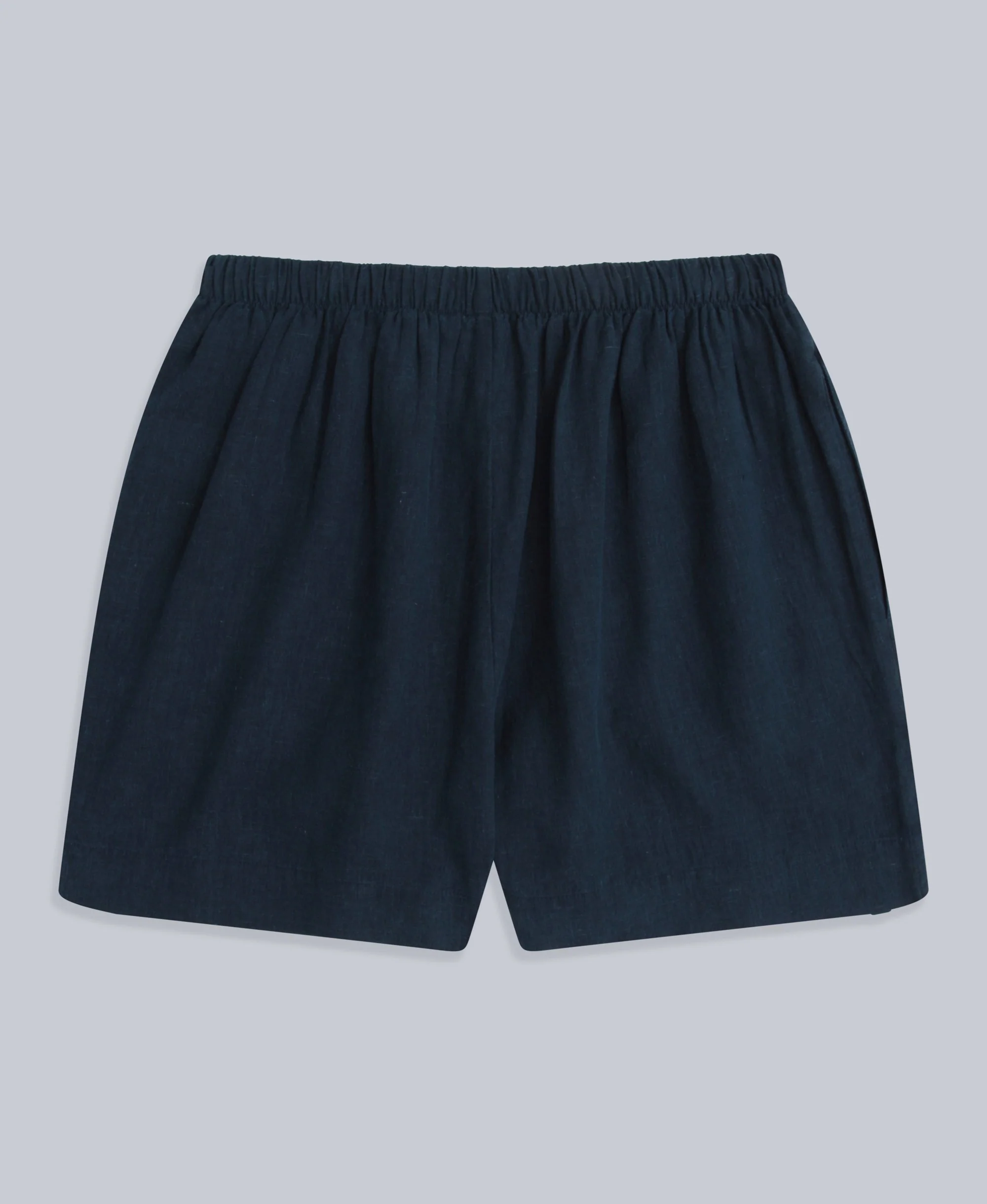 Nova Womens Linen Shorts - Navy - Image 5