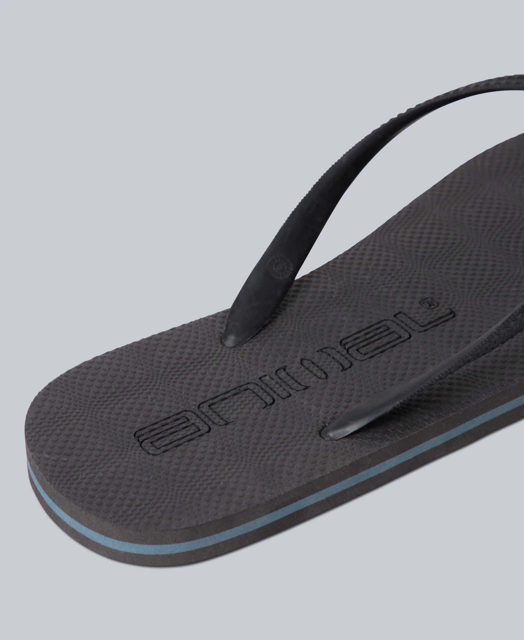 Oceana Mens Flip-Flops - Charcoal - Image 4